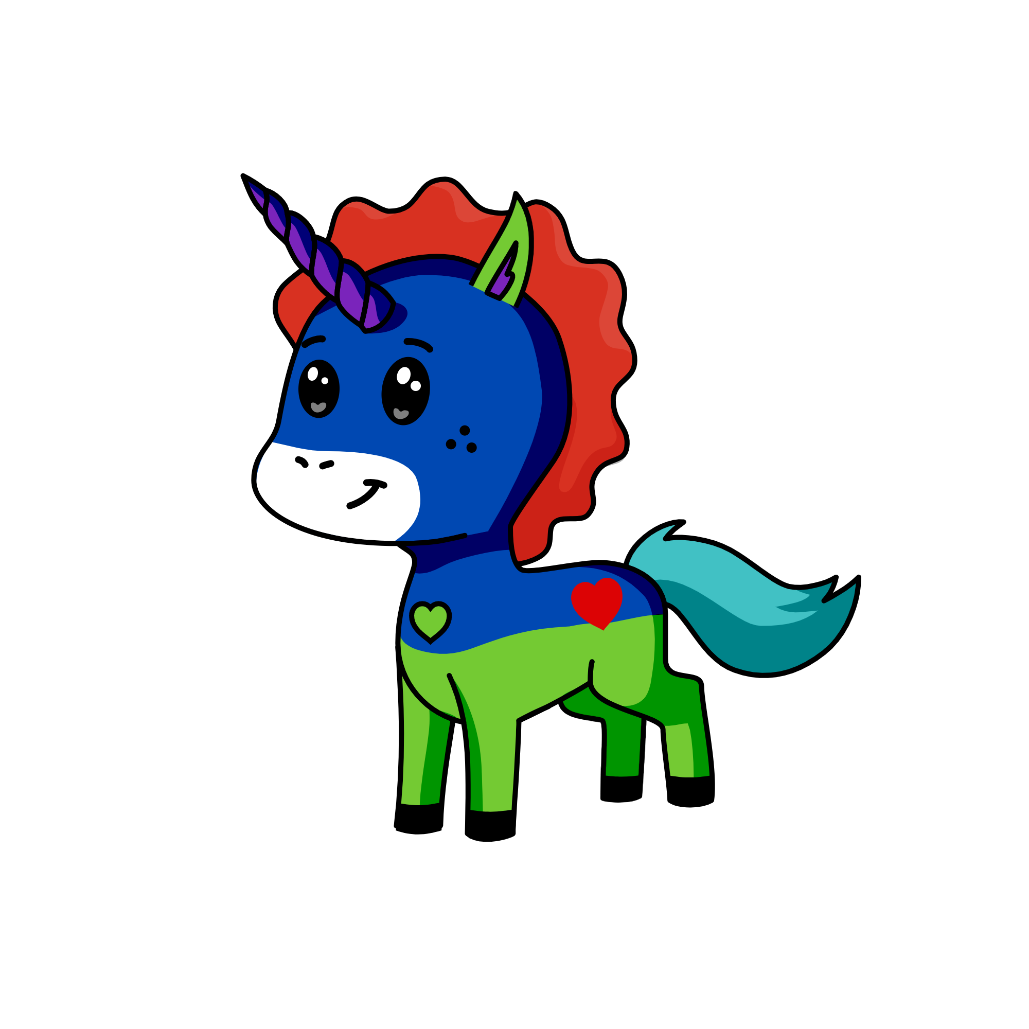Freddie Fluff Flowerpot, the unicorn