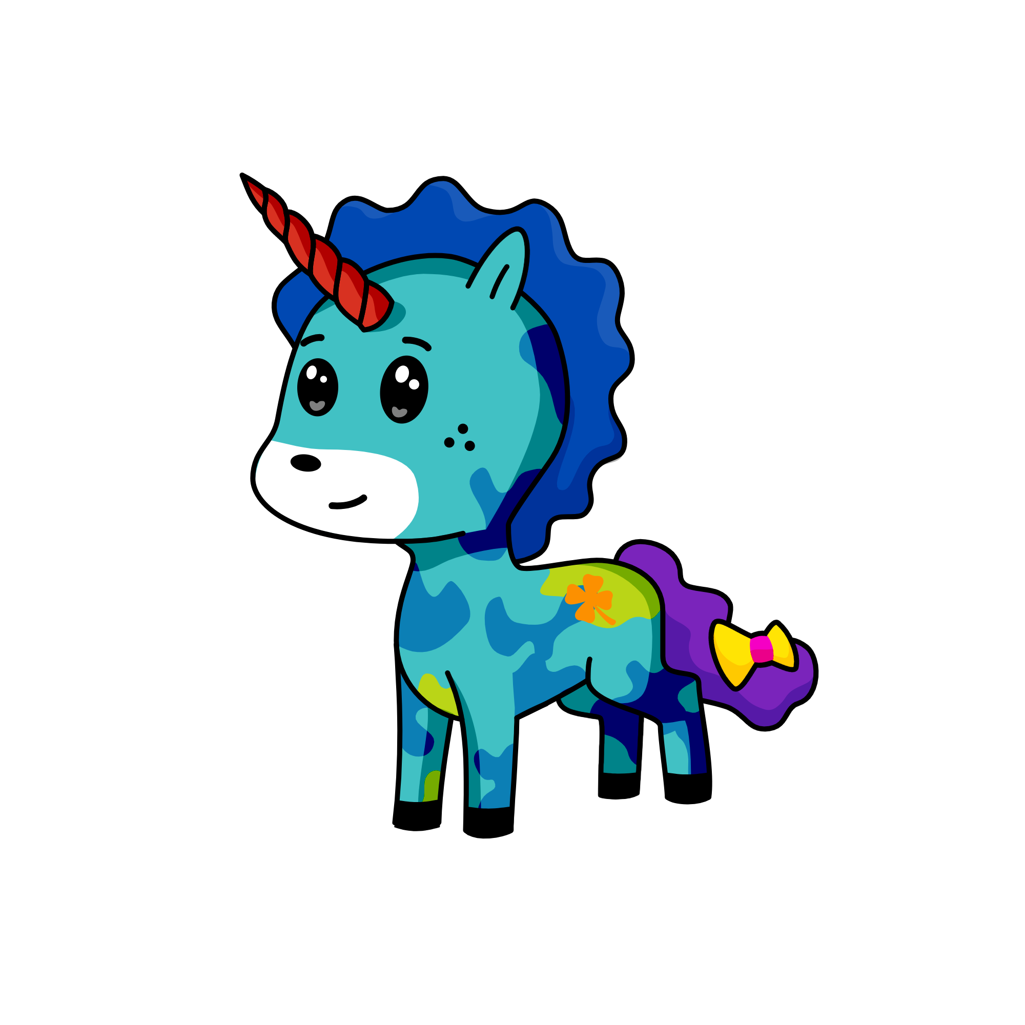 Clover Candy Shell, the unicorn