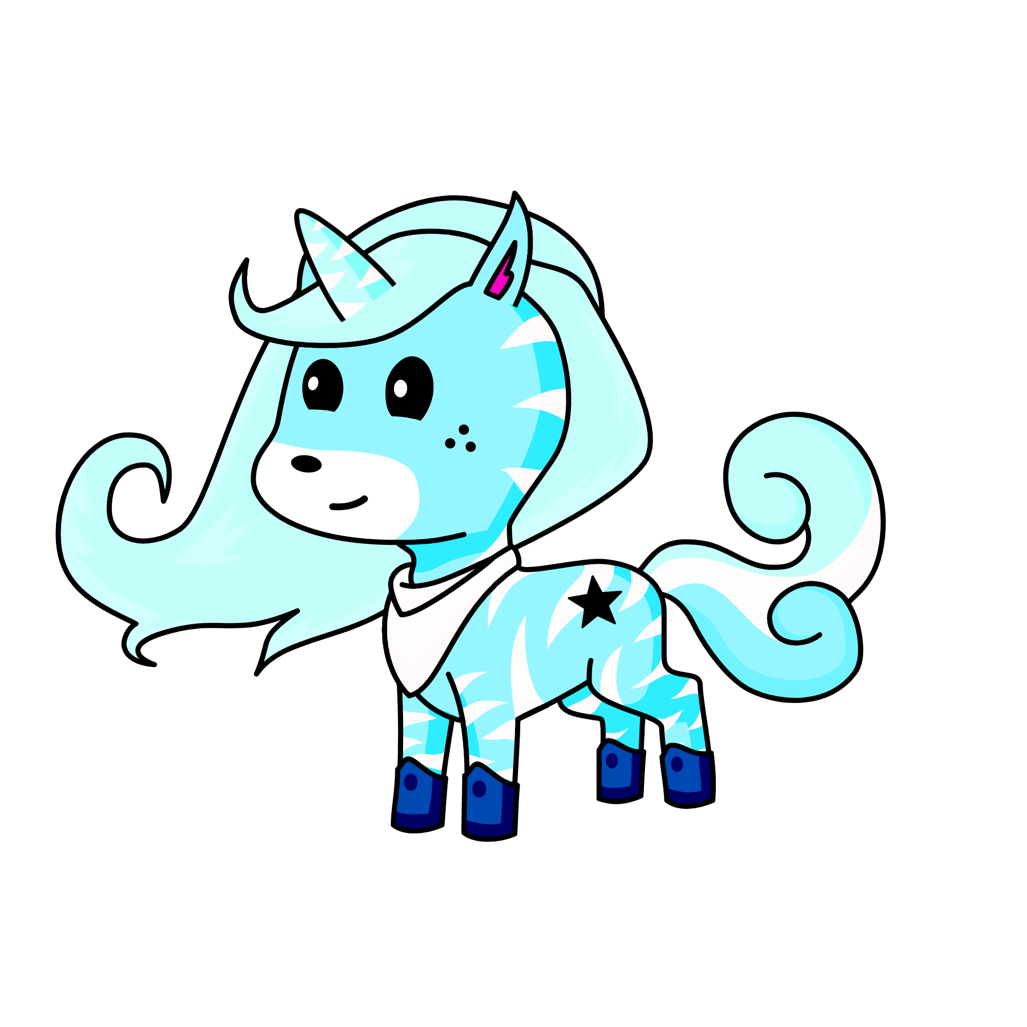 Snowy, the unicorn