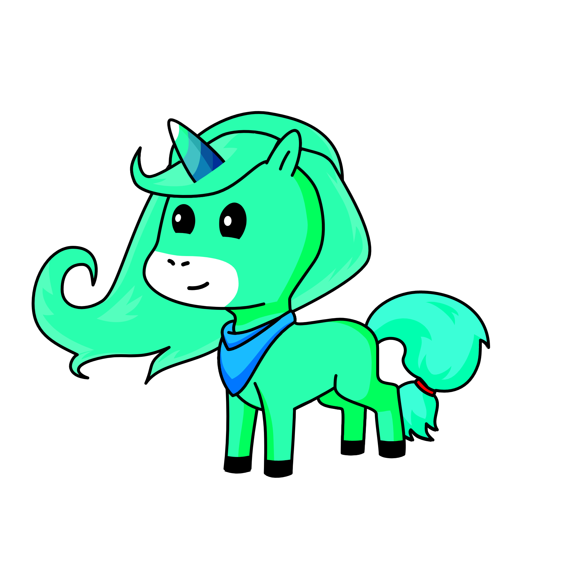 Emerald, the unicorn