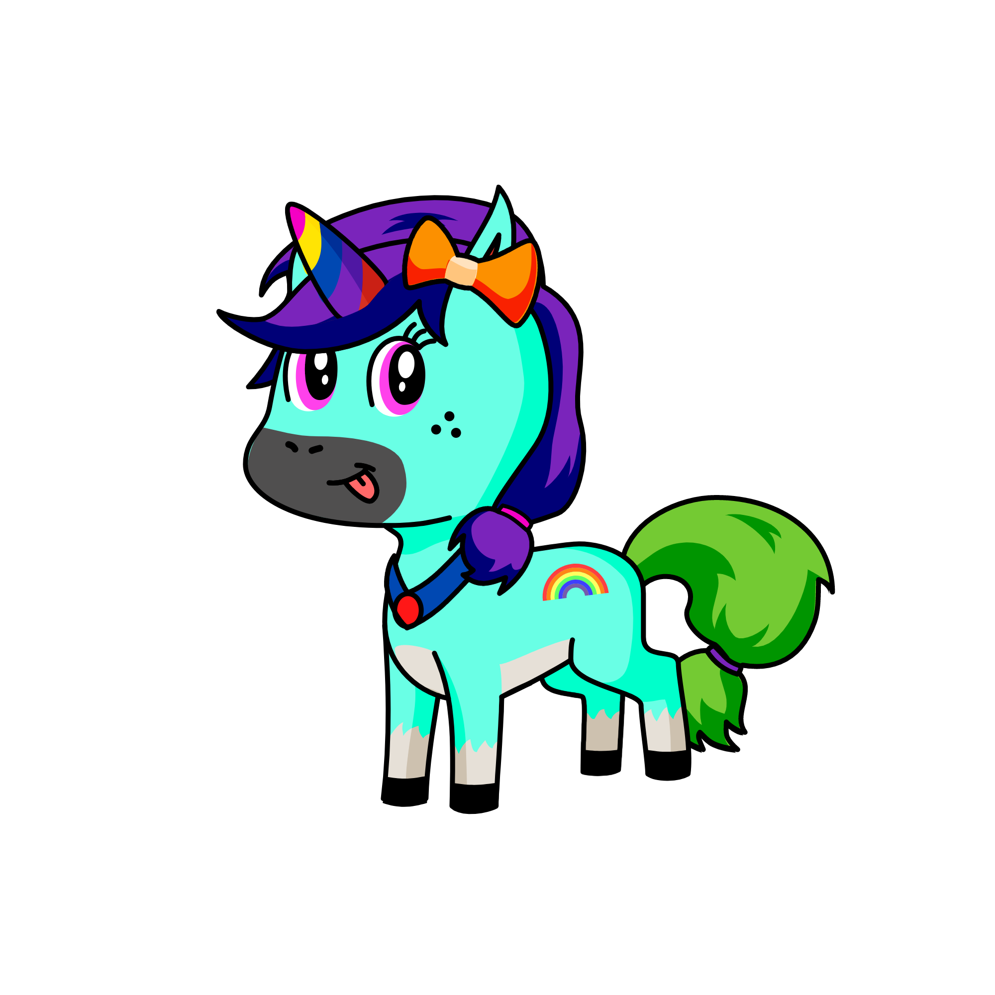 rainbow, the unicorn