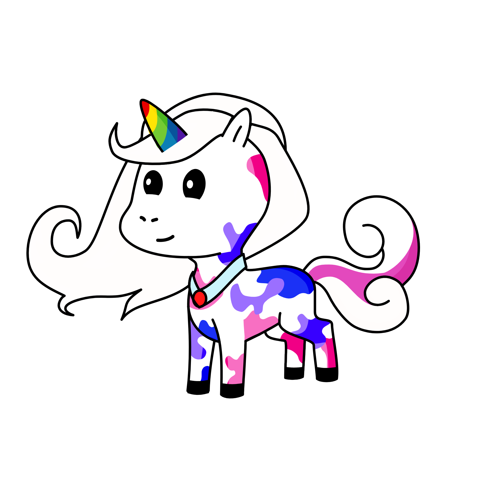 snowy, the unicorn