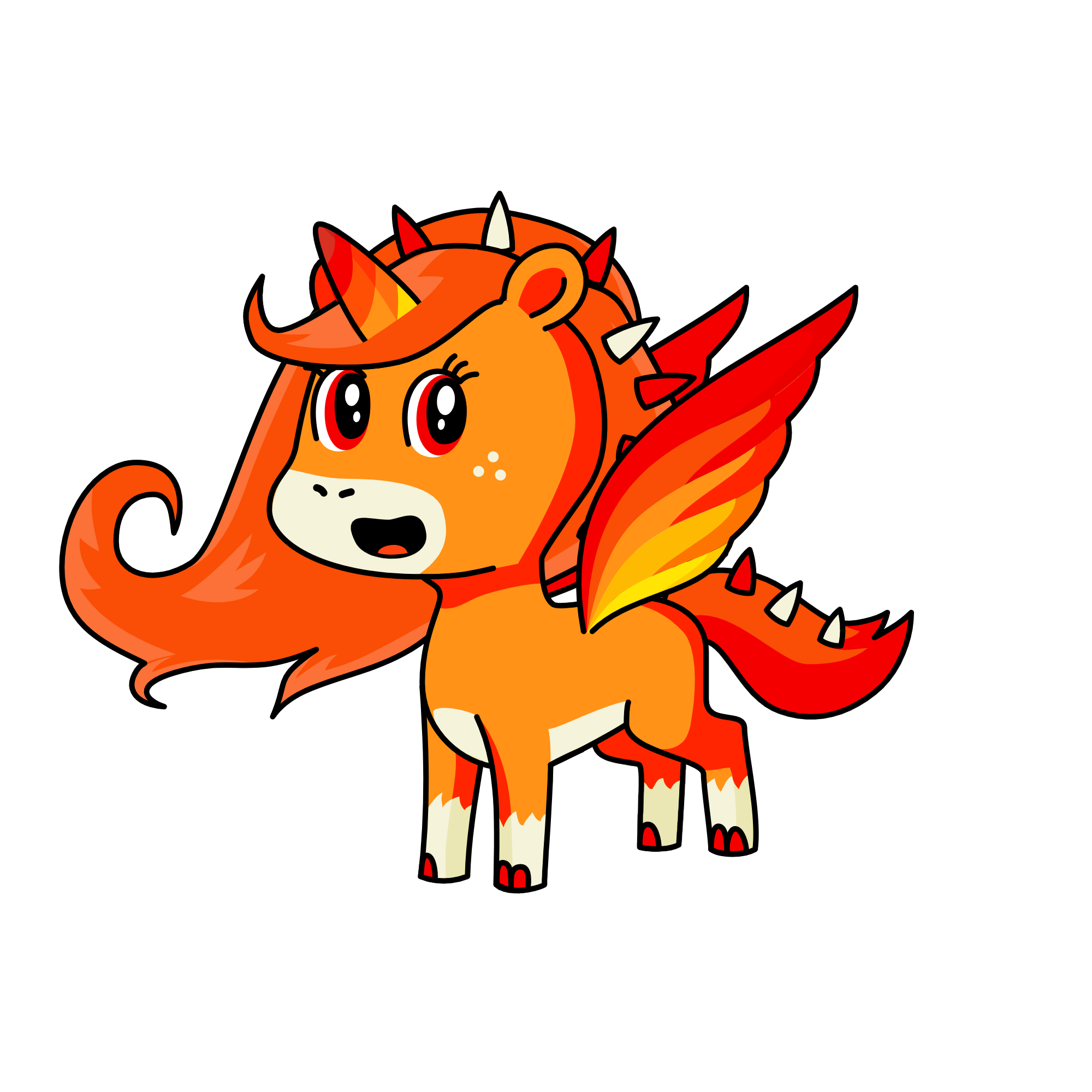 Queen Foxxy, the unicorn
