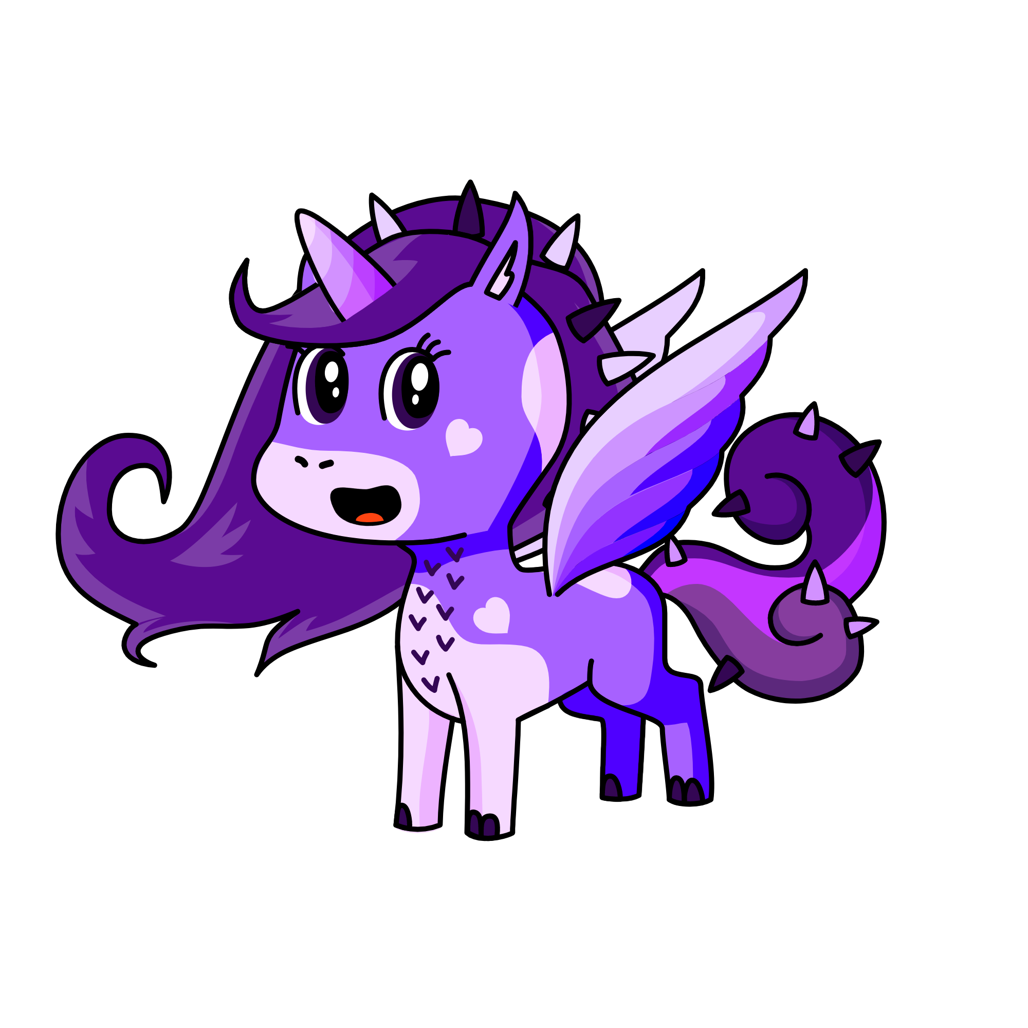 PURPLE, the unicorn