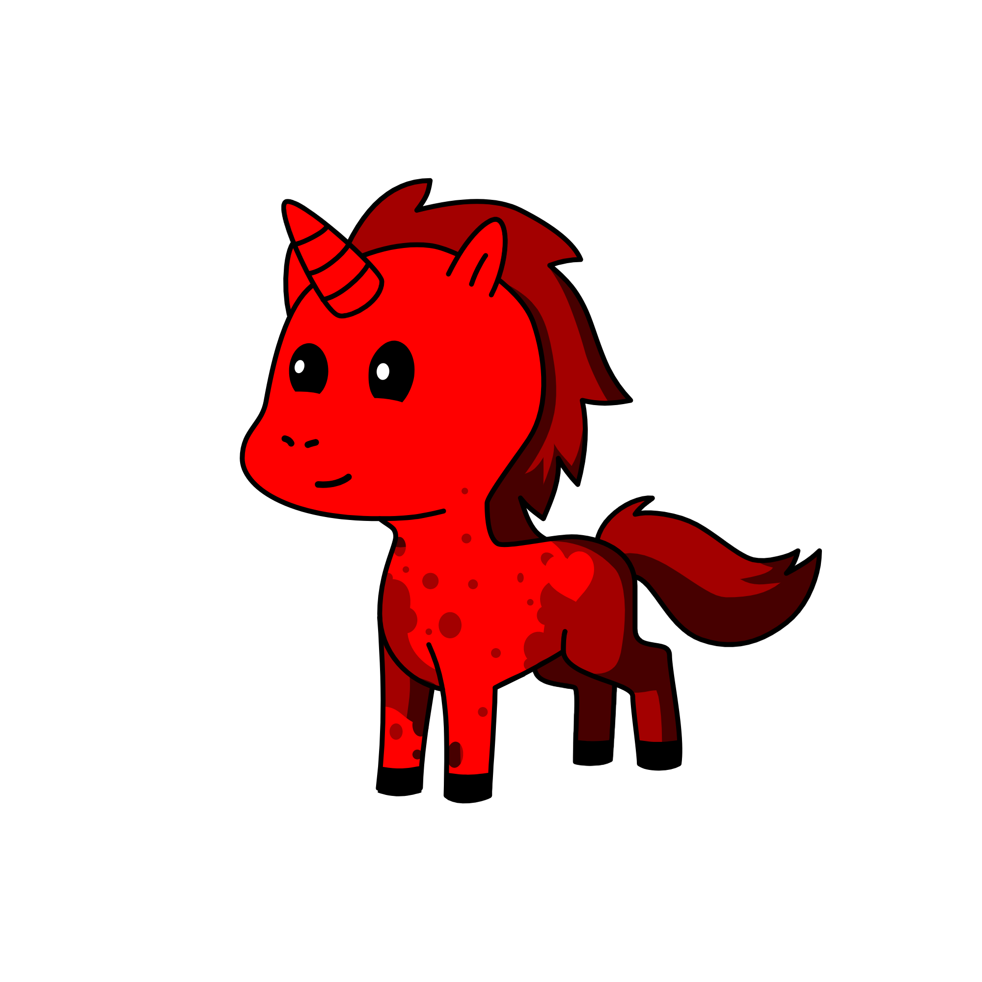 Red, the unicorn