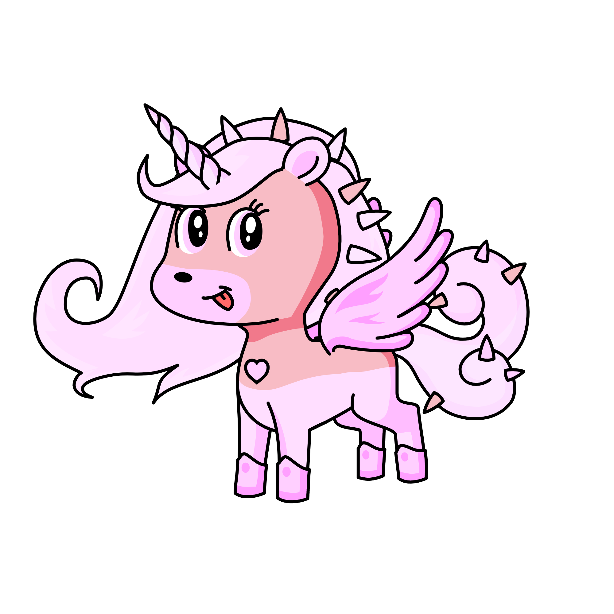 Pinky Royal, the unicorn