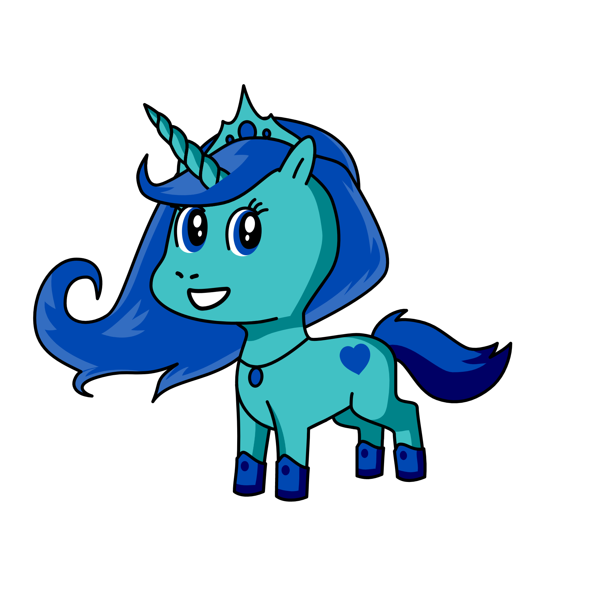snowy, the unicorn