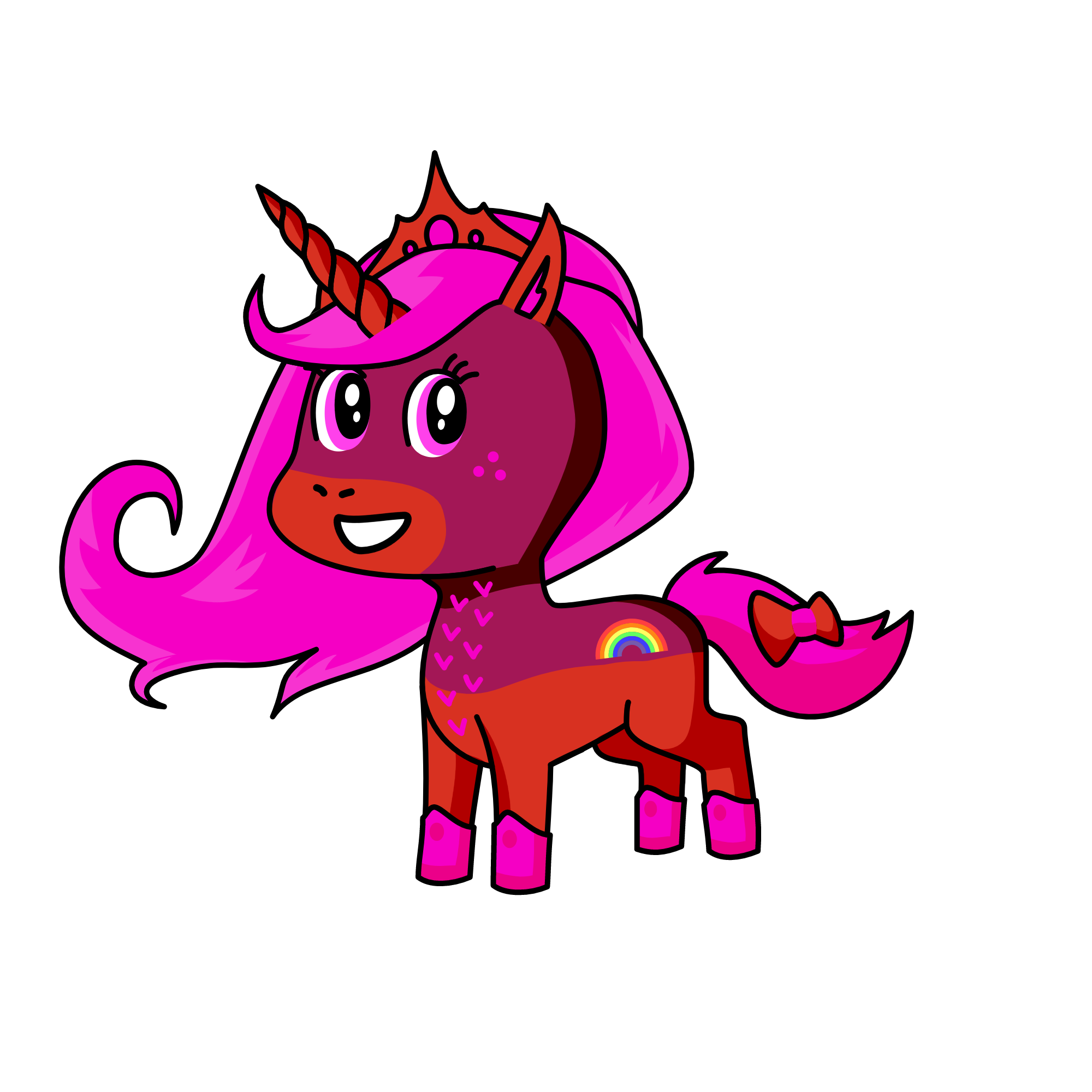 princess red, the unicorn
