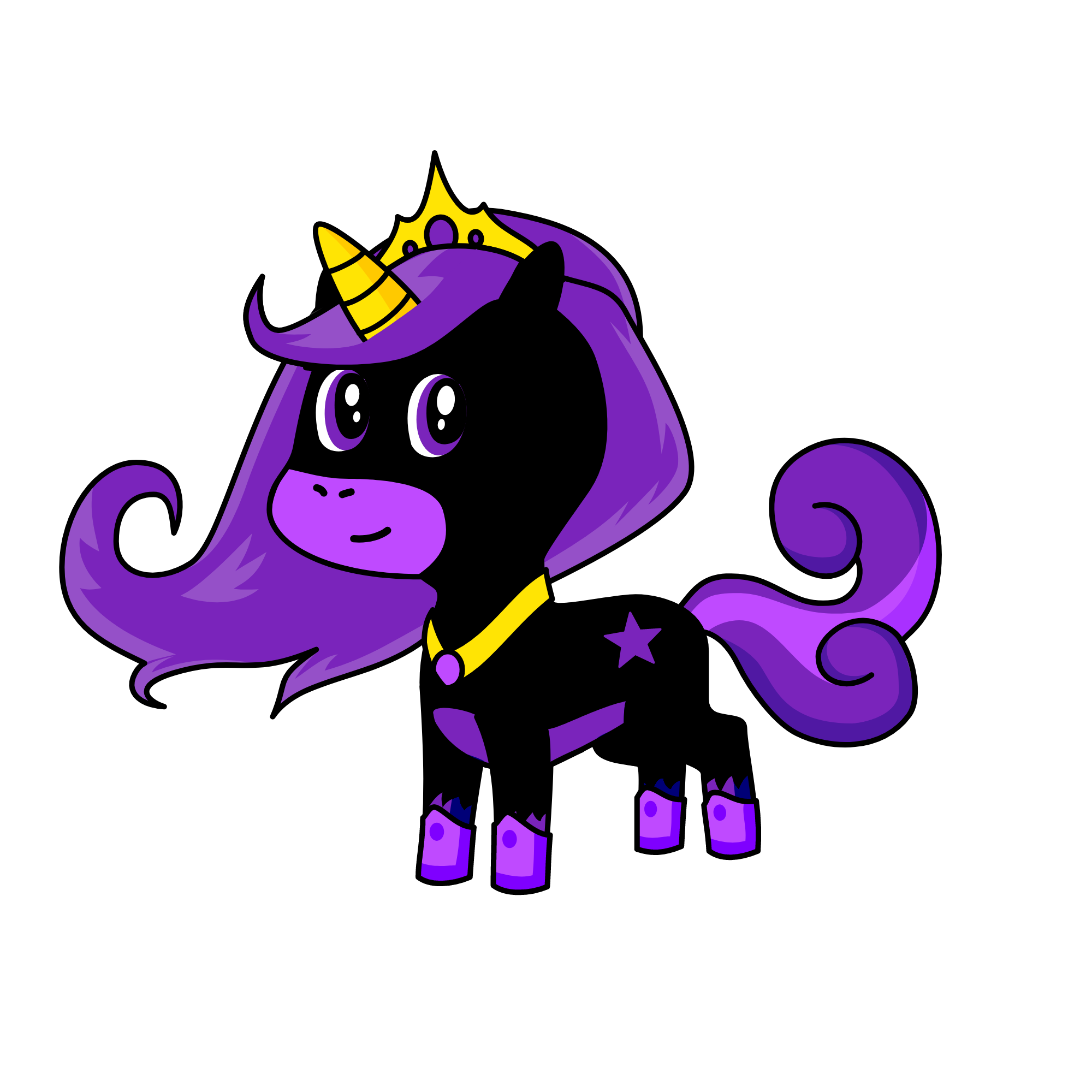 Queen Of Midnight, the unicorn