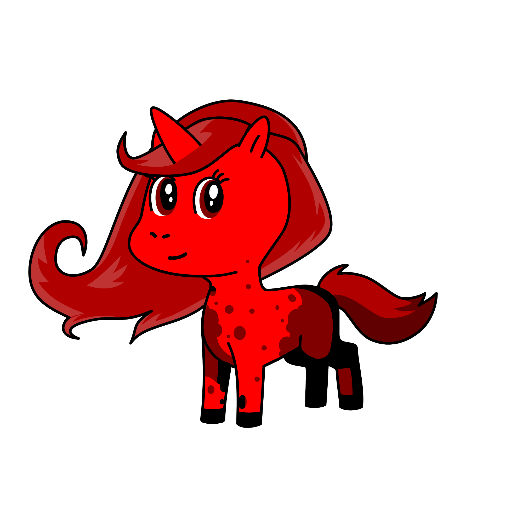 Red, the unicorn