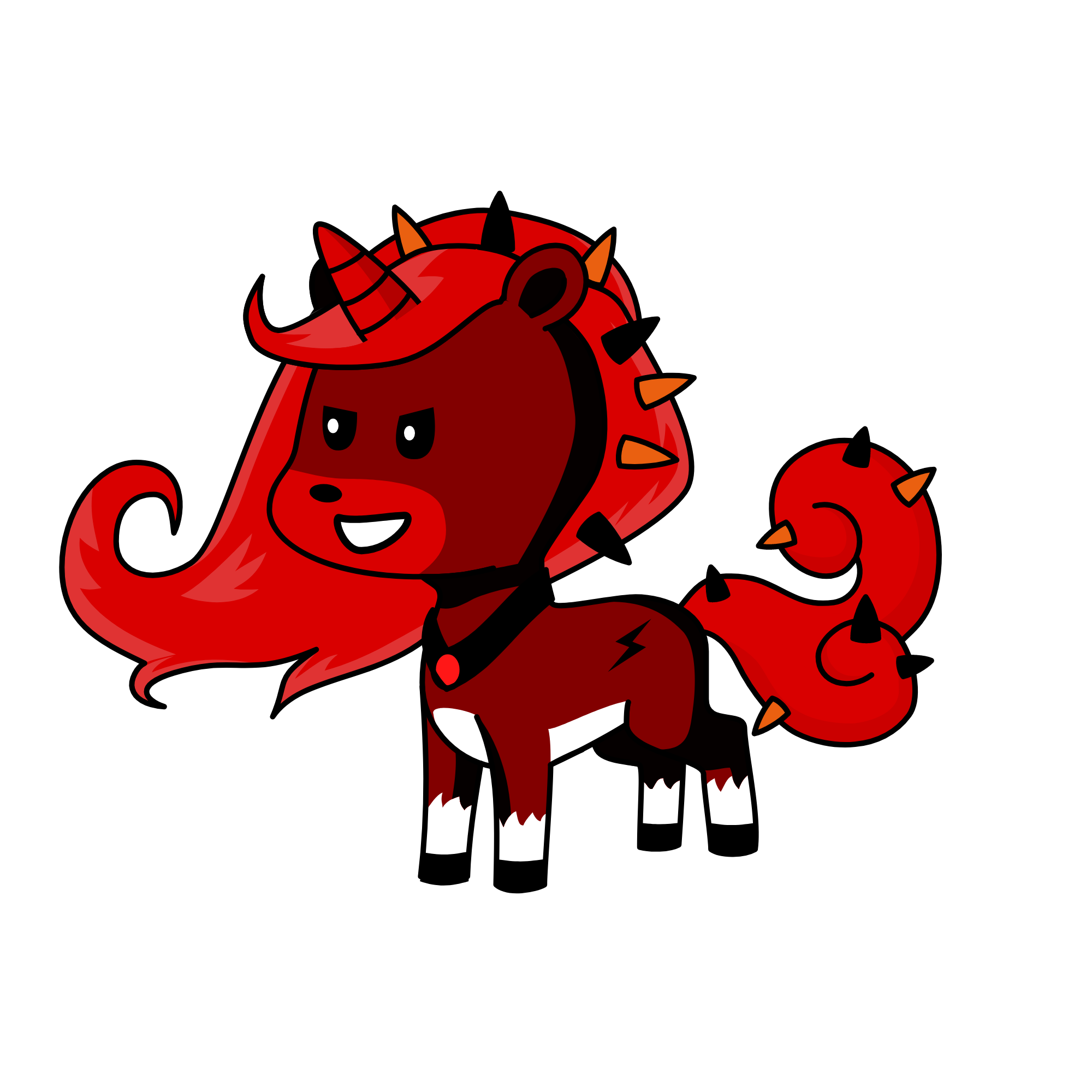 Queen Of Evil/Volcano, the unicorn