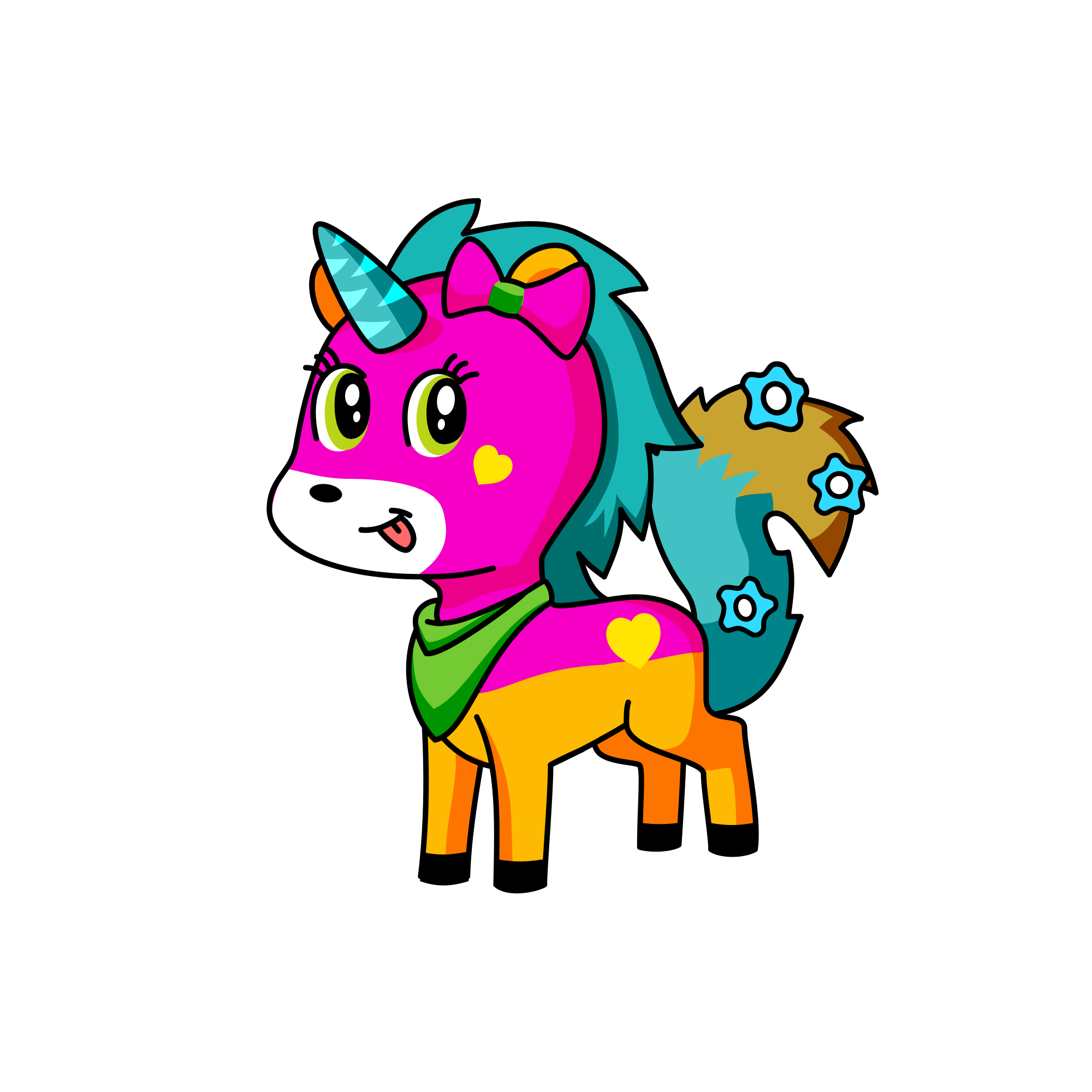 Happy corn 🌽, the unicorn
