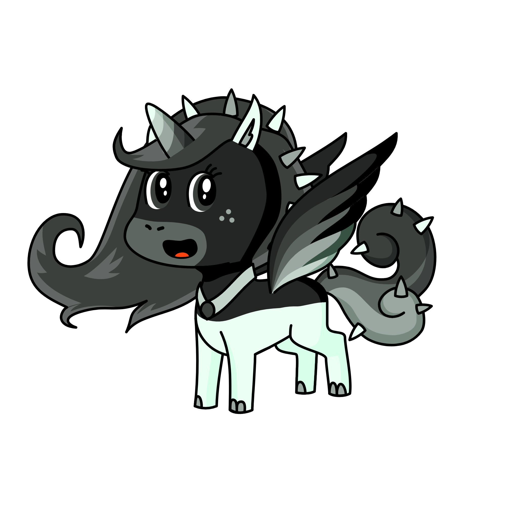 Ash Black, the unicorn