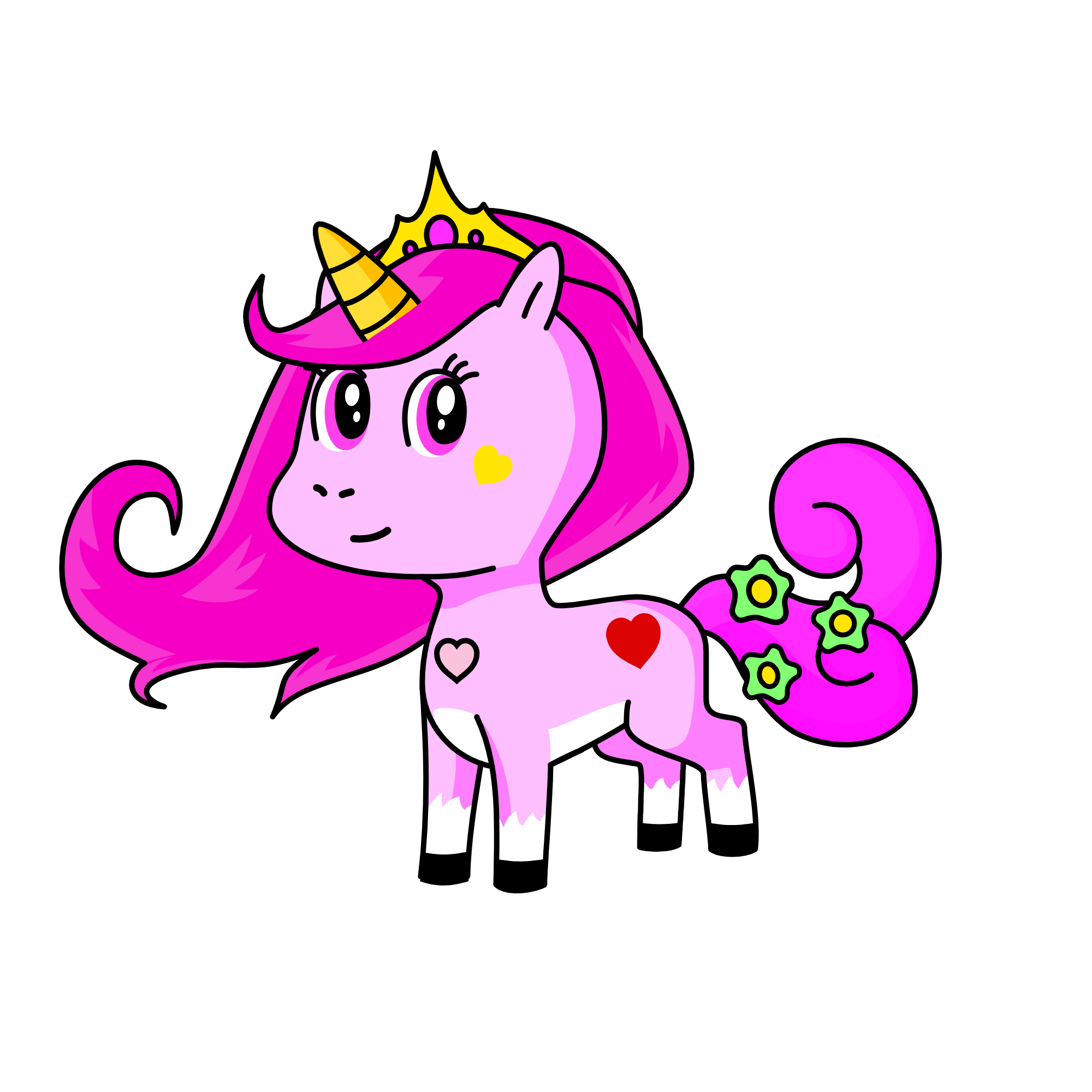 cute, the unicorn