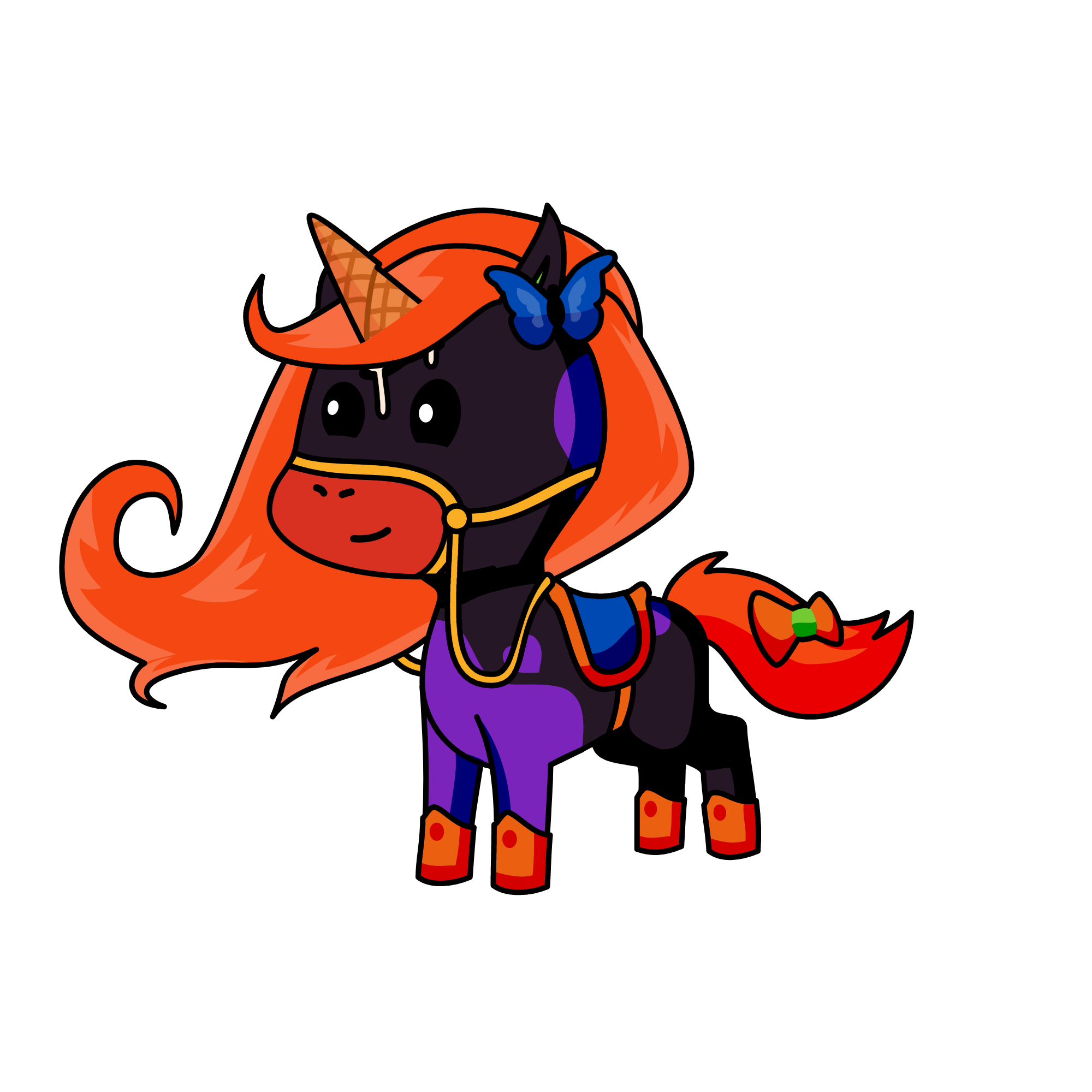 Violet, the unicorn
