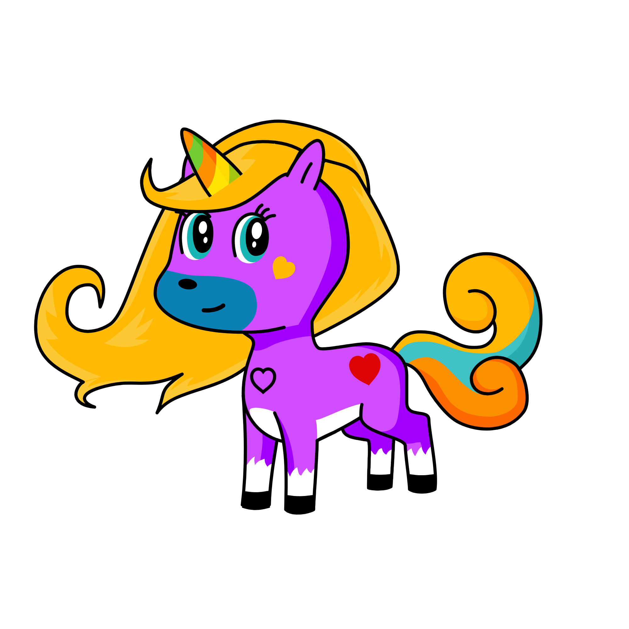 magical Rainbow, the unicorn