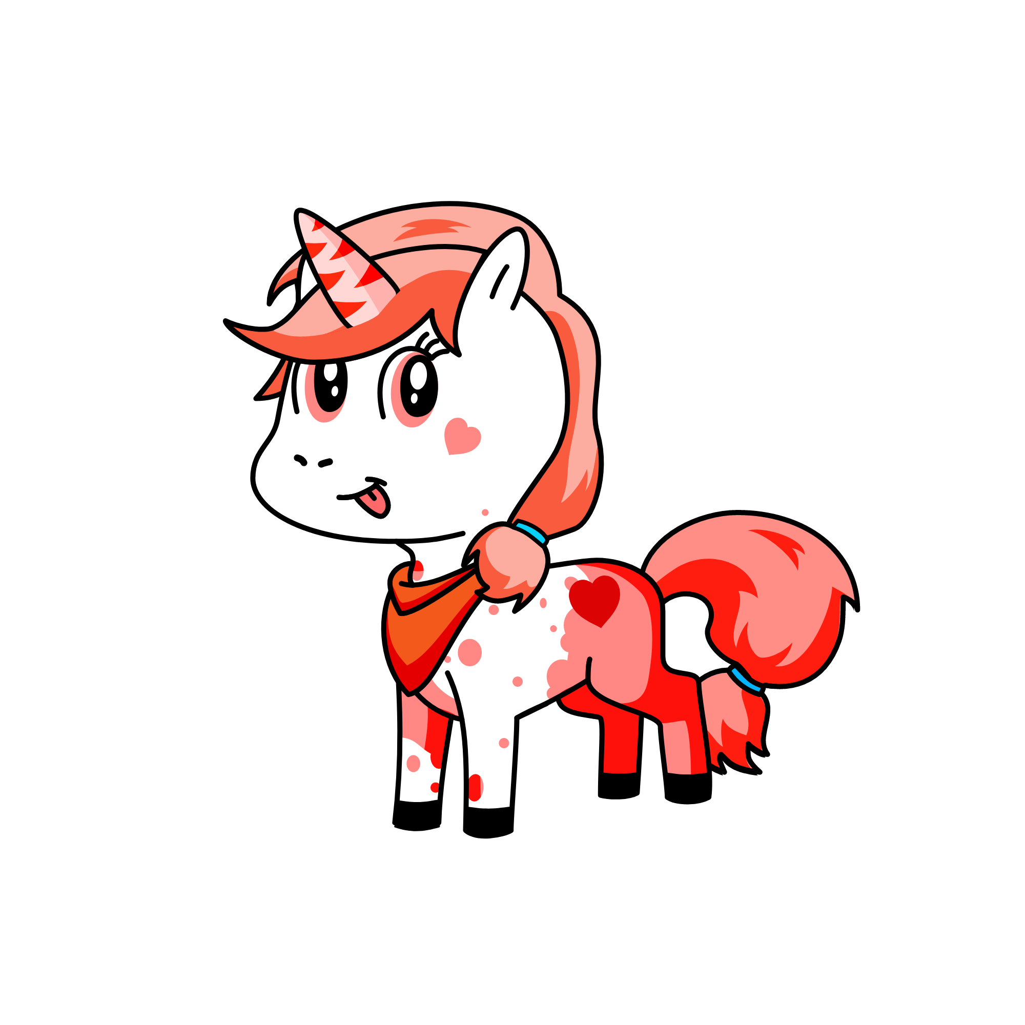 Red Rose, the unicorn