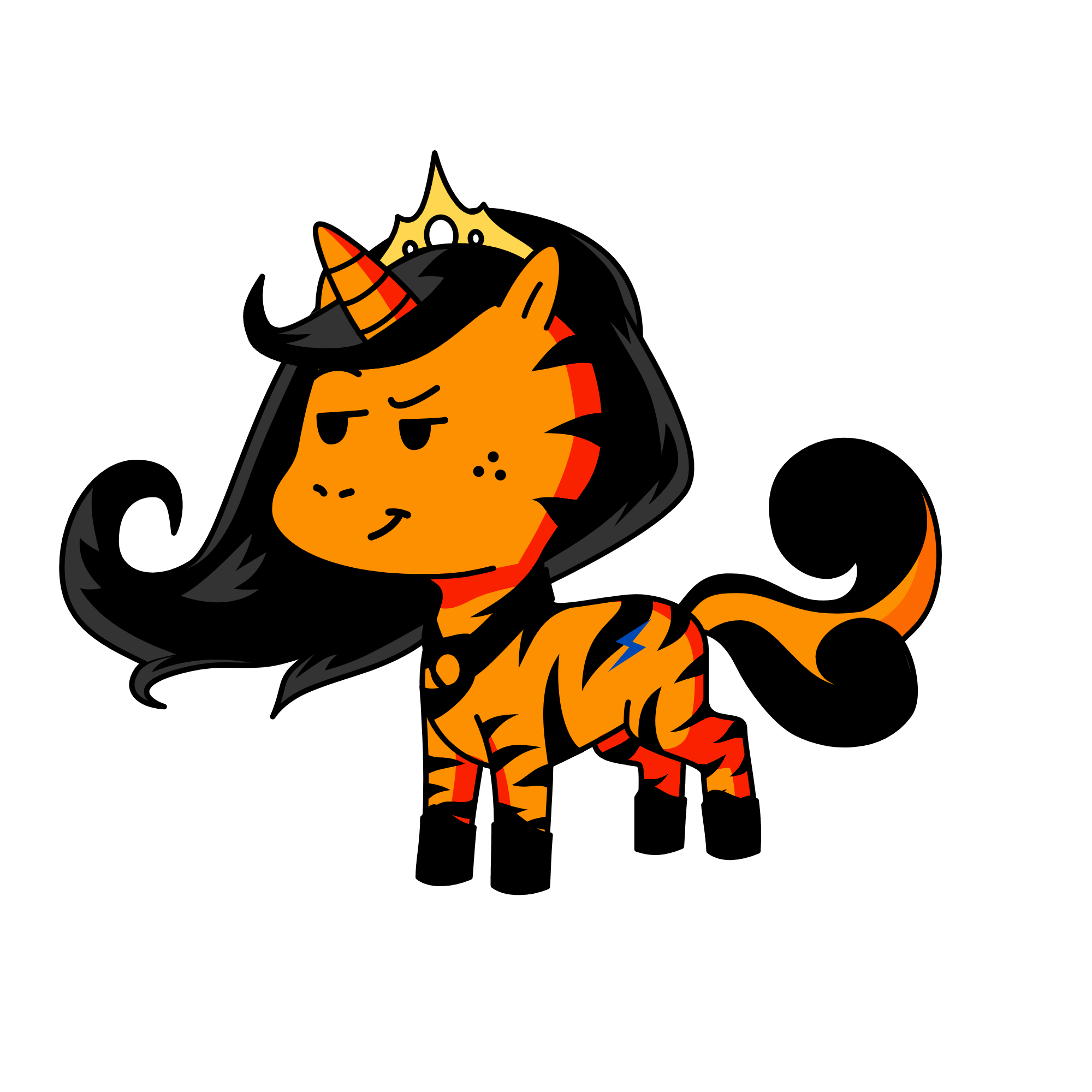 Queen Spook, the unicorn
