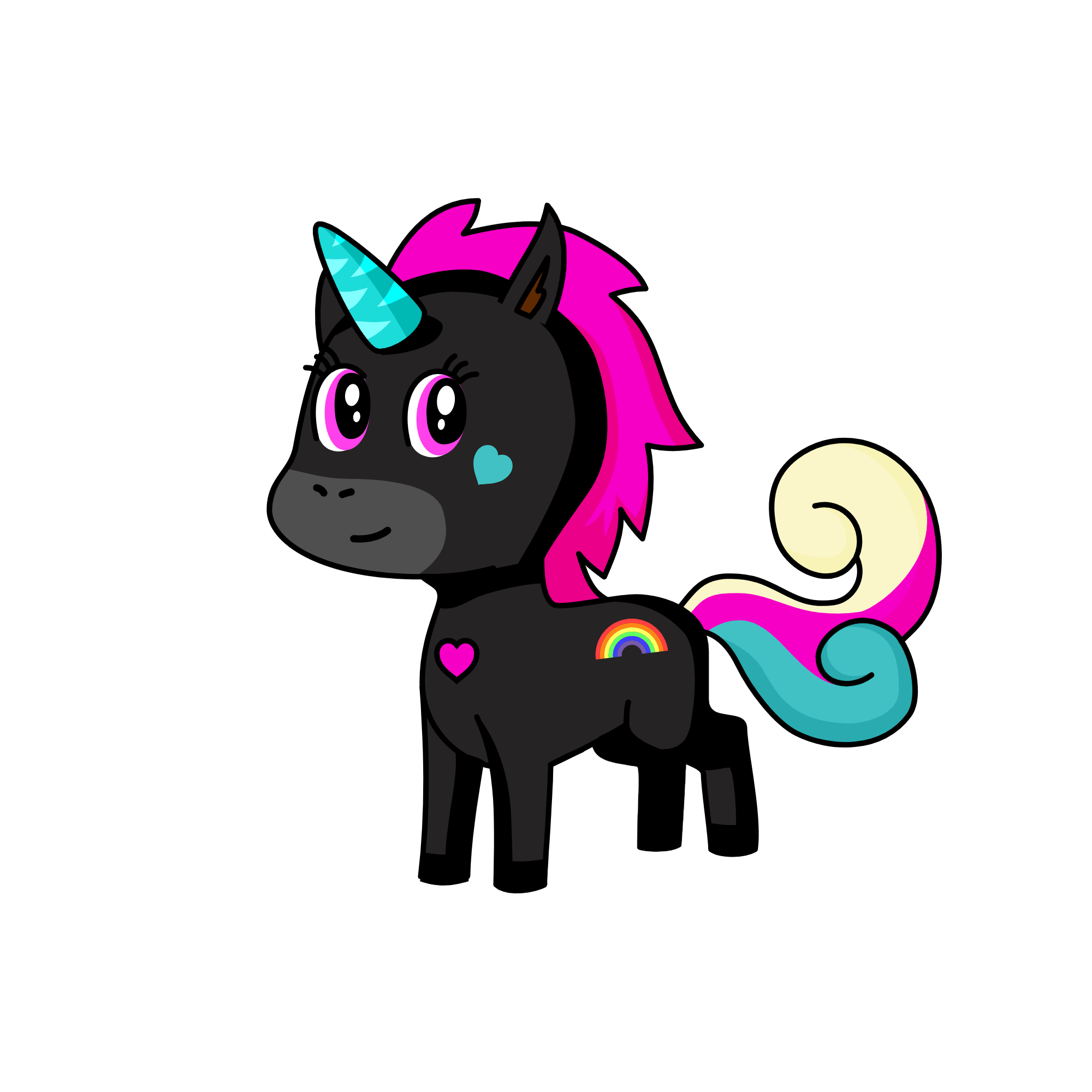 Pinky, the unicorn