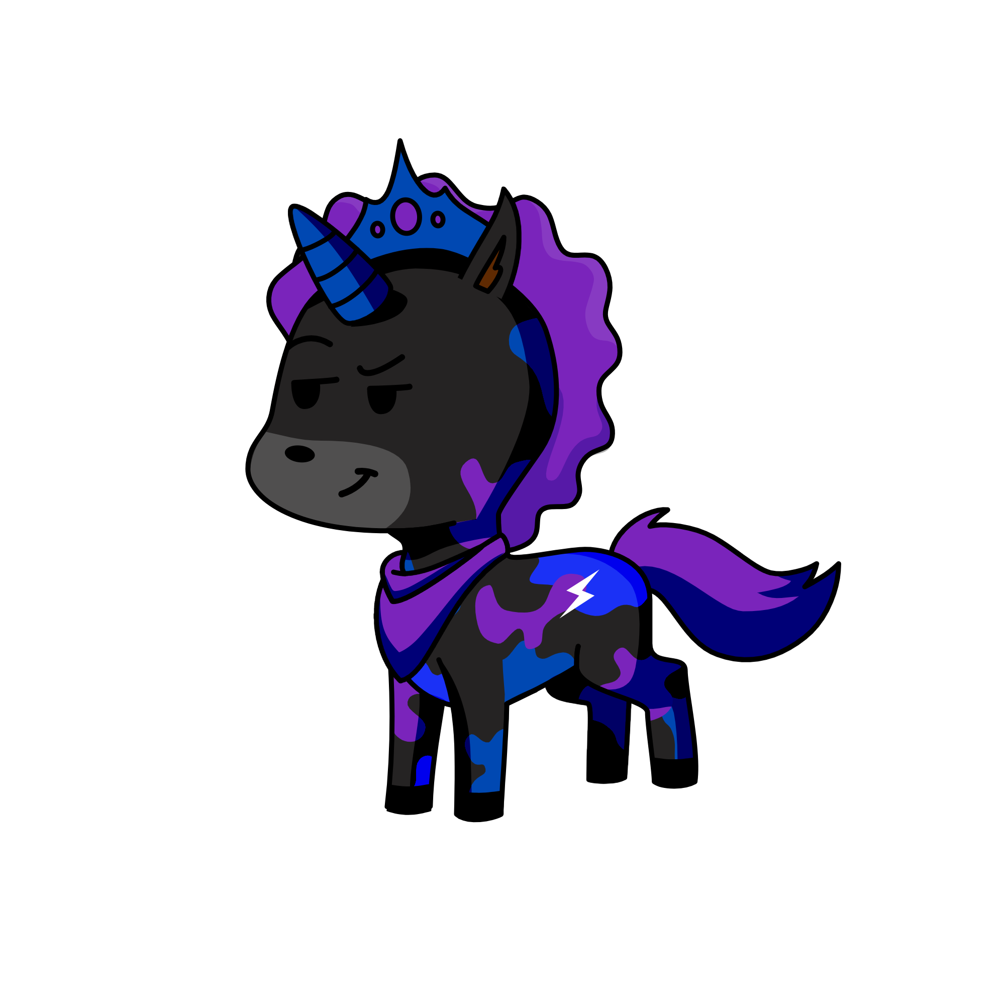 spots, the unicorn