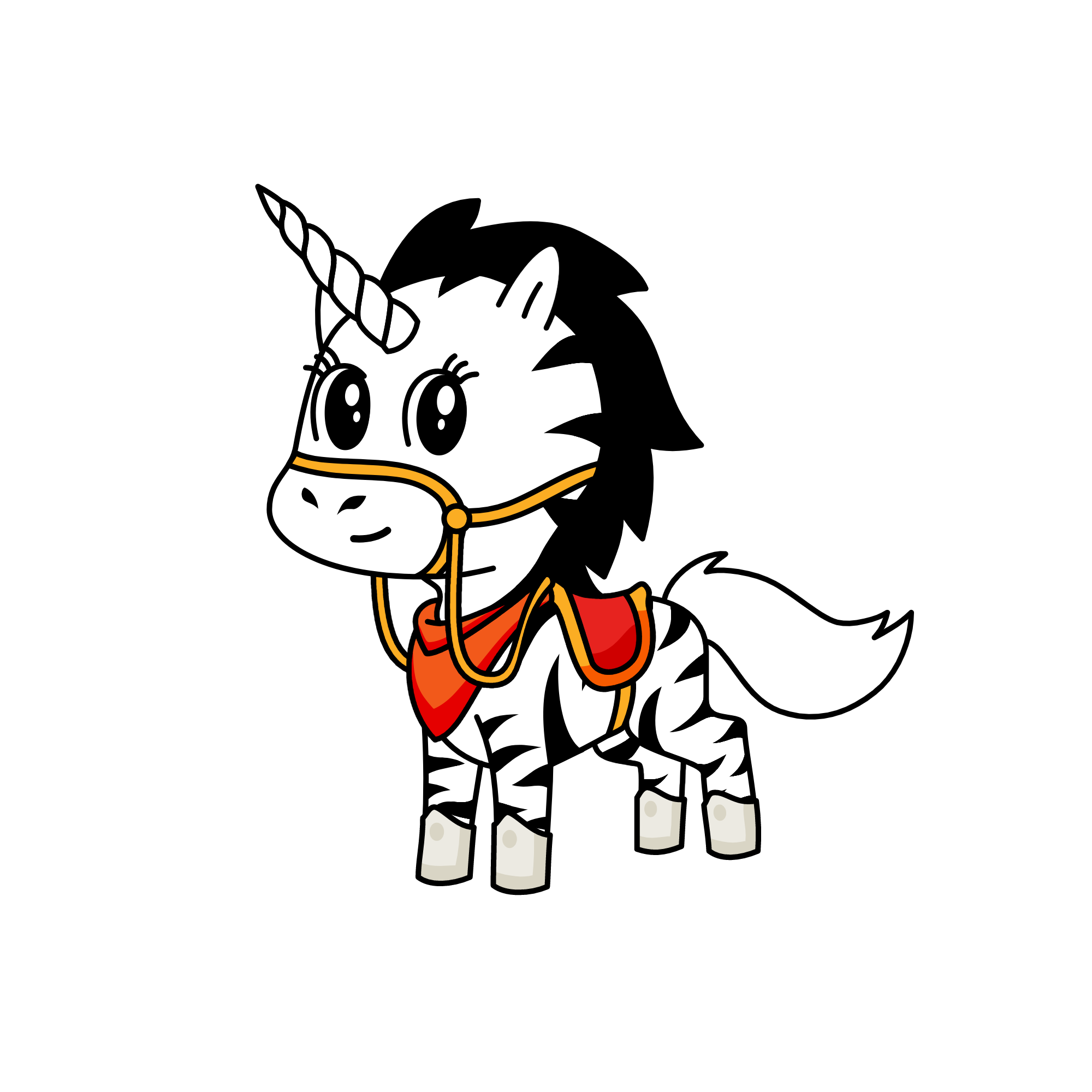 jr. zebra, the unicorn