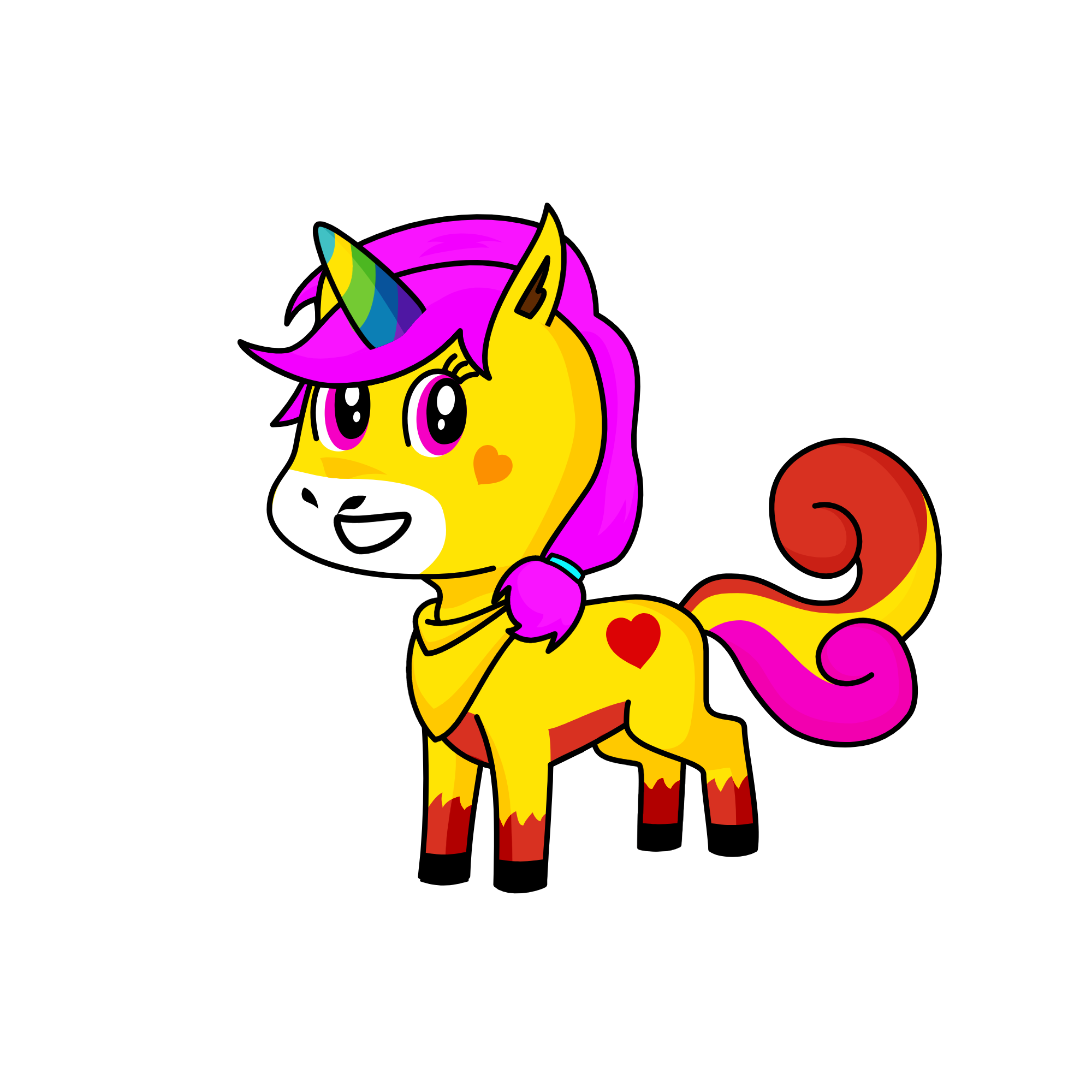 love fire, the unicorn