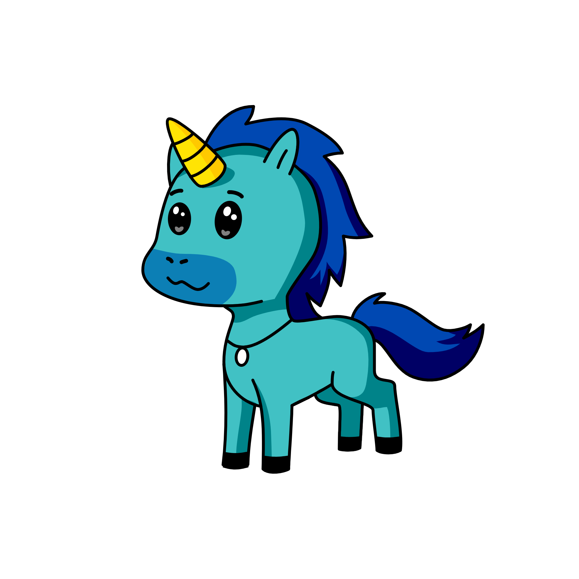 crazy blue , the unicorn