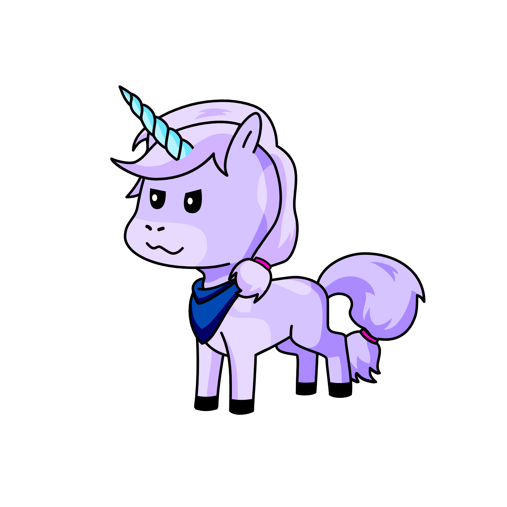 winter :>, the unicorn
