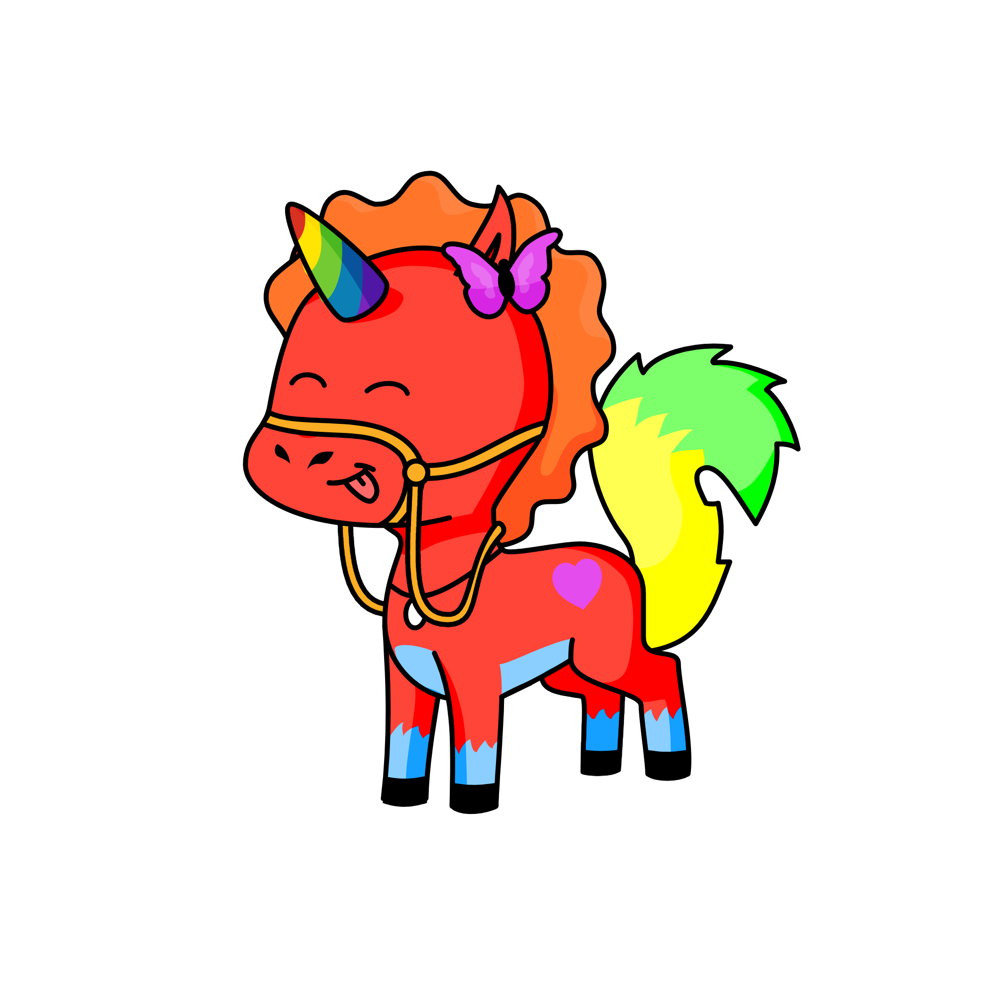 rainbow, the unicorn