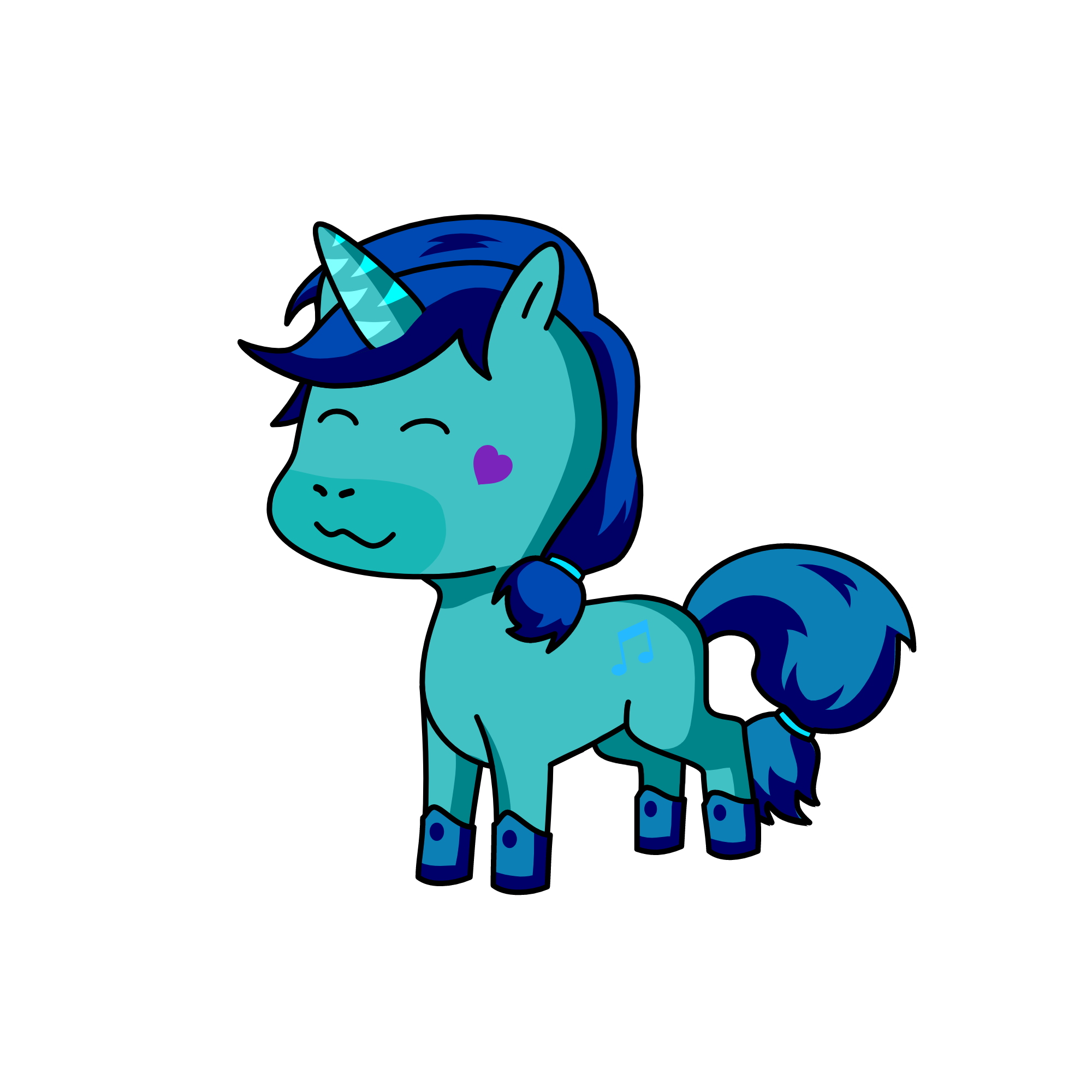 Snowhorse, the unicorn