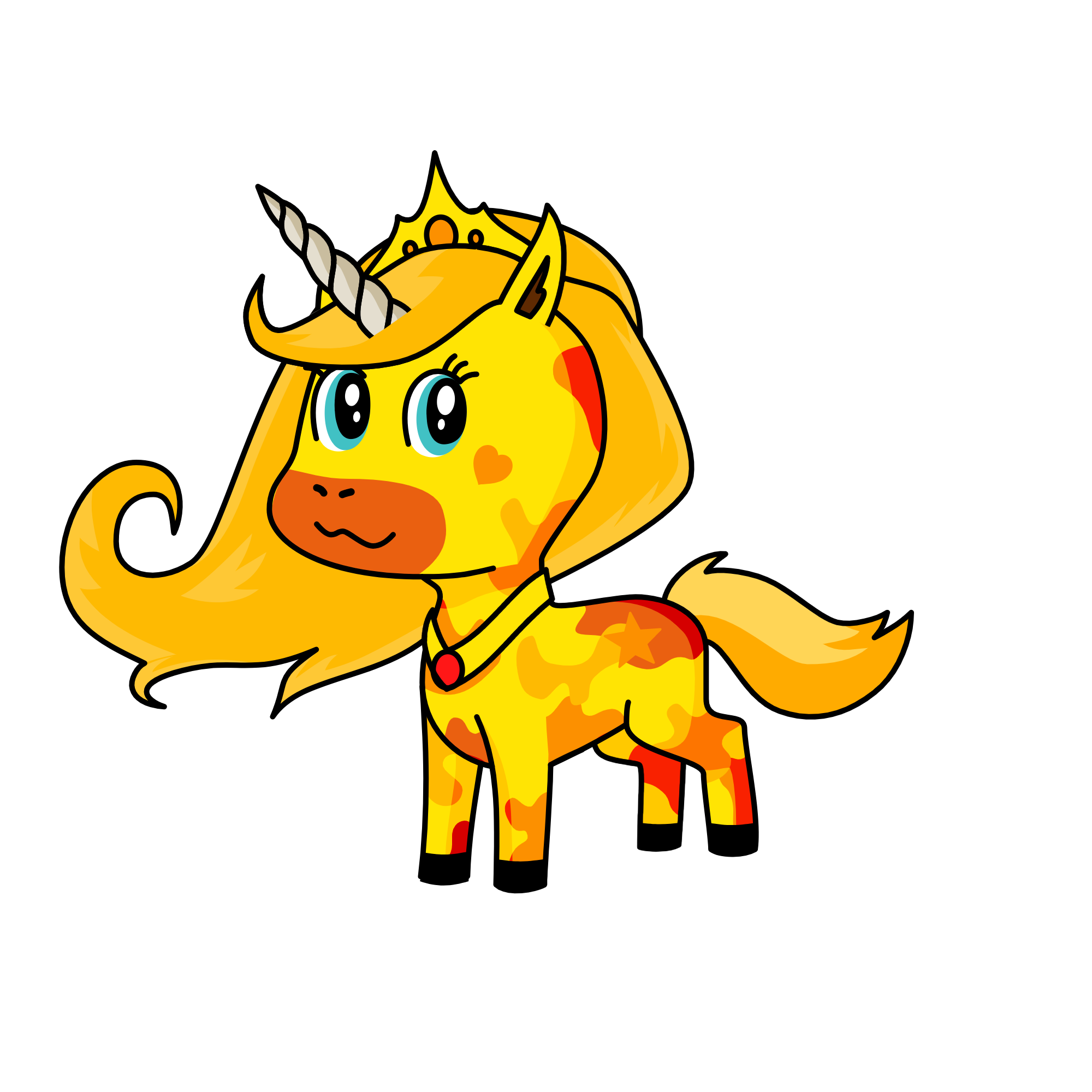 Sunset Goldie, the unicorn