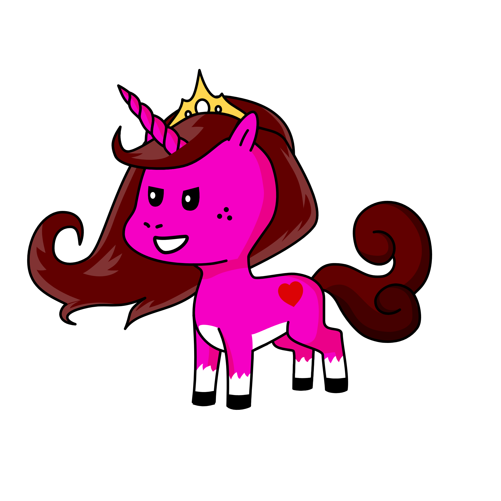 princess Sophia, the unicorn