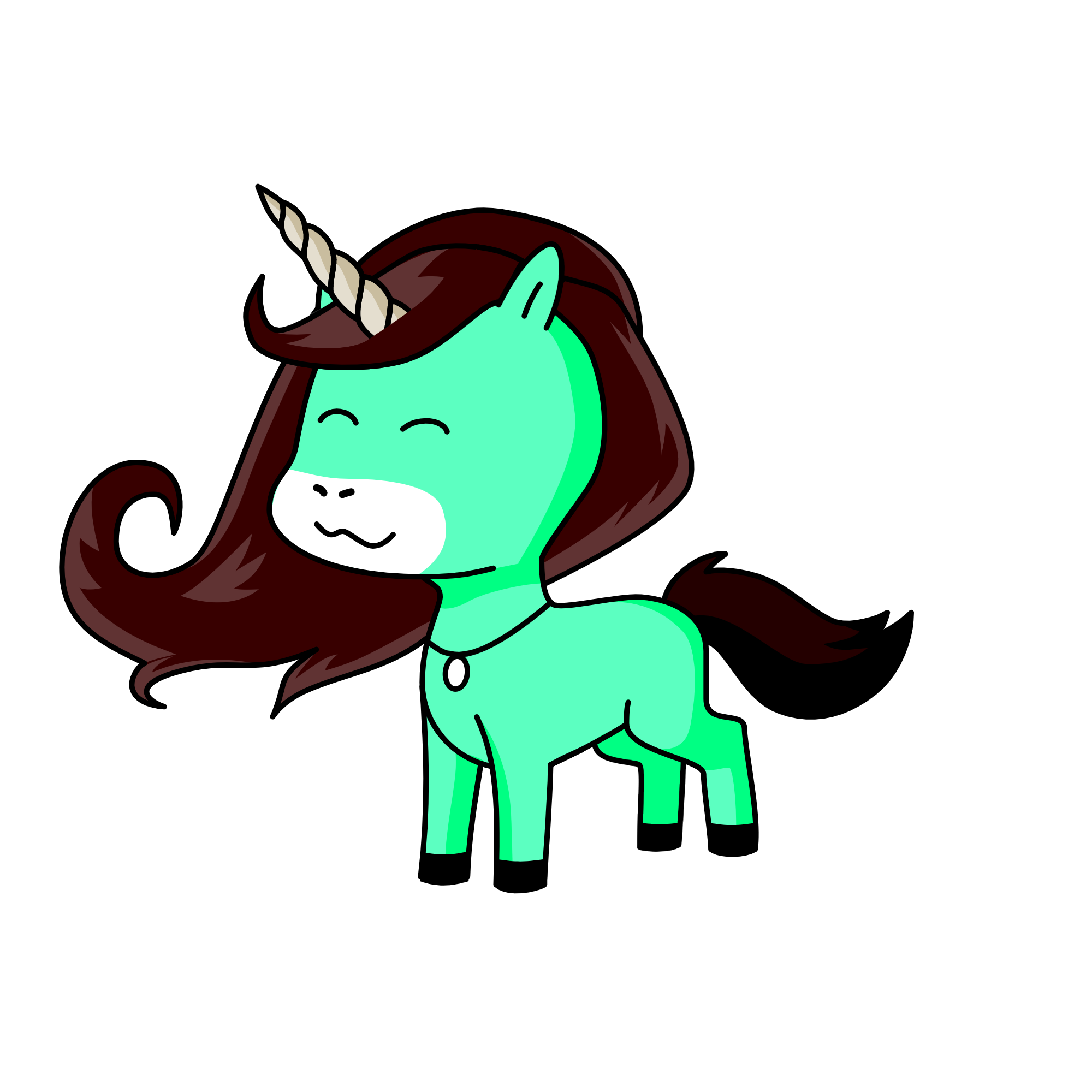 teal, the unicorn