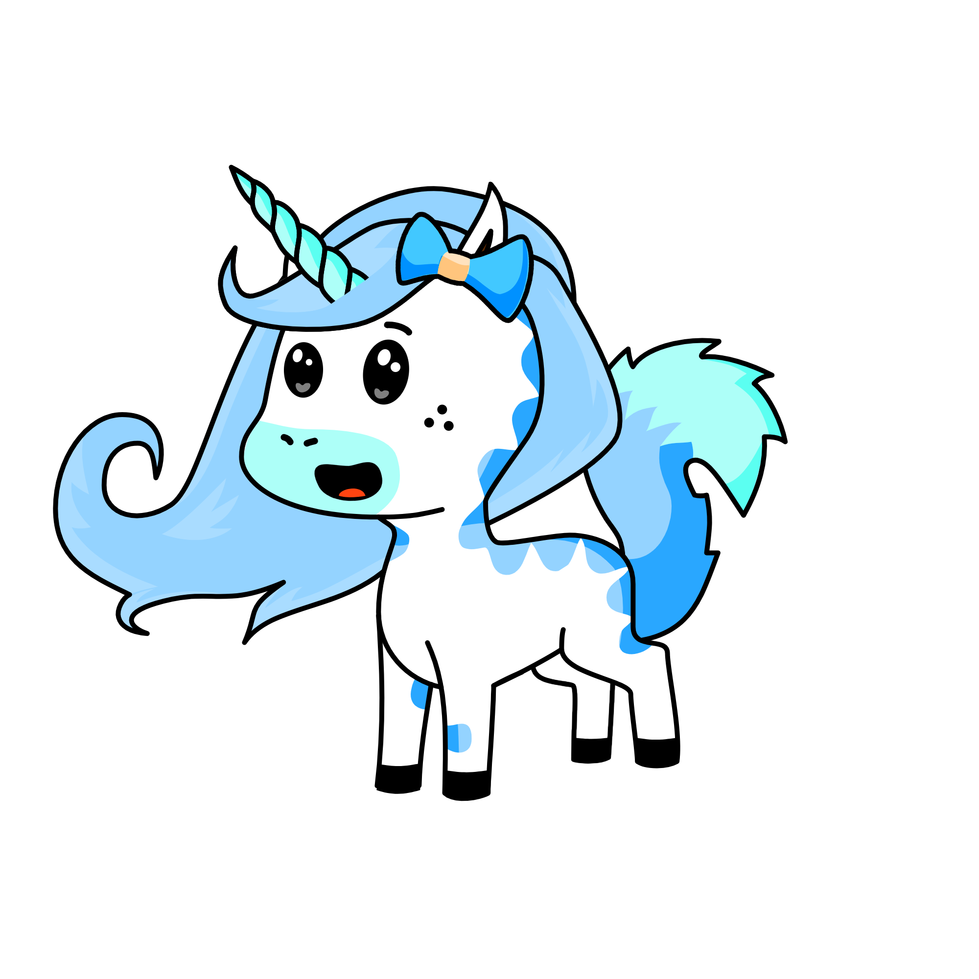 Winter, the unicorn