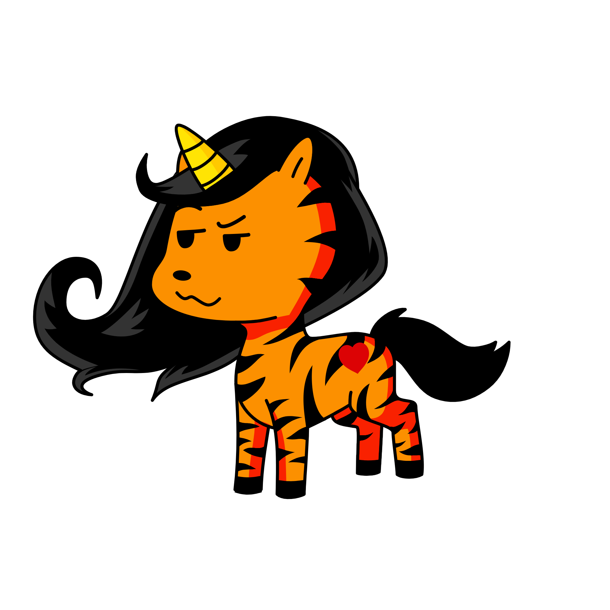 Tigerisha, the unicorn
