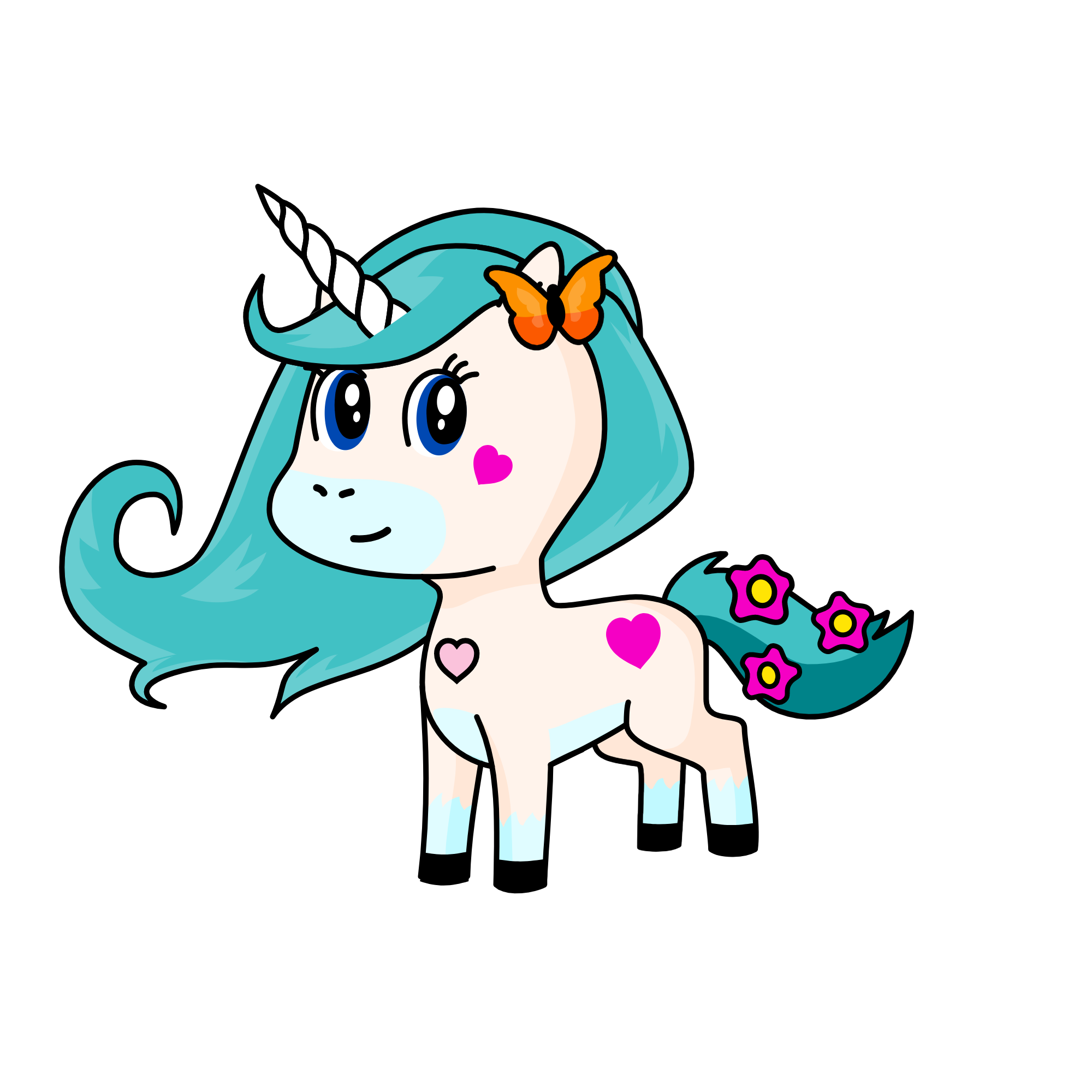 rose, the unicorn
