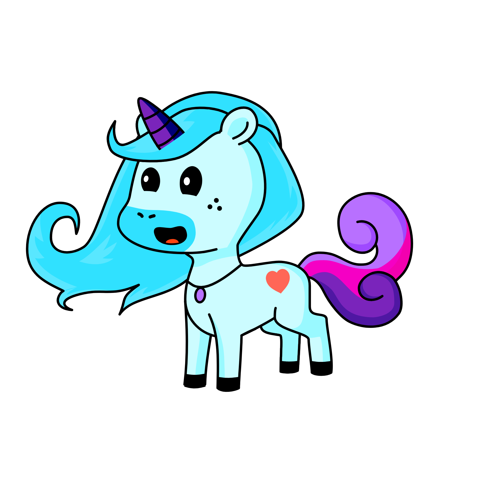 Uniqueen, the unicorn