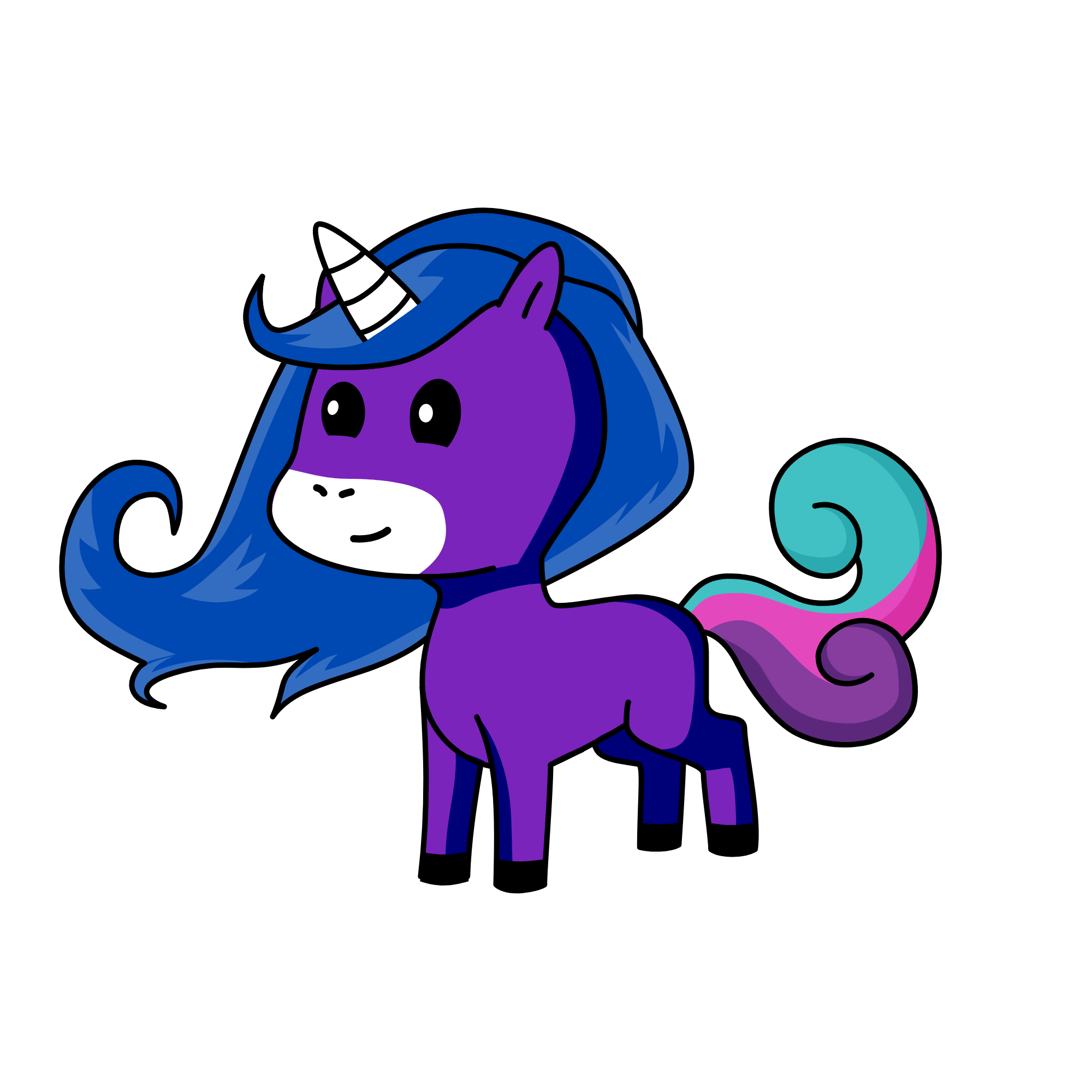 Morado, the unicorn