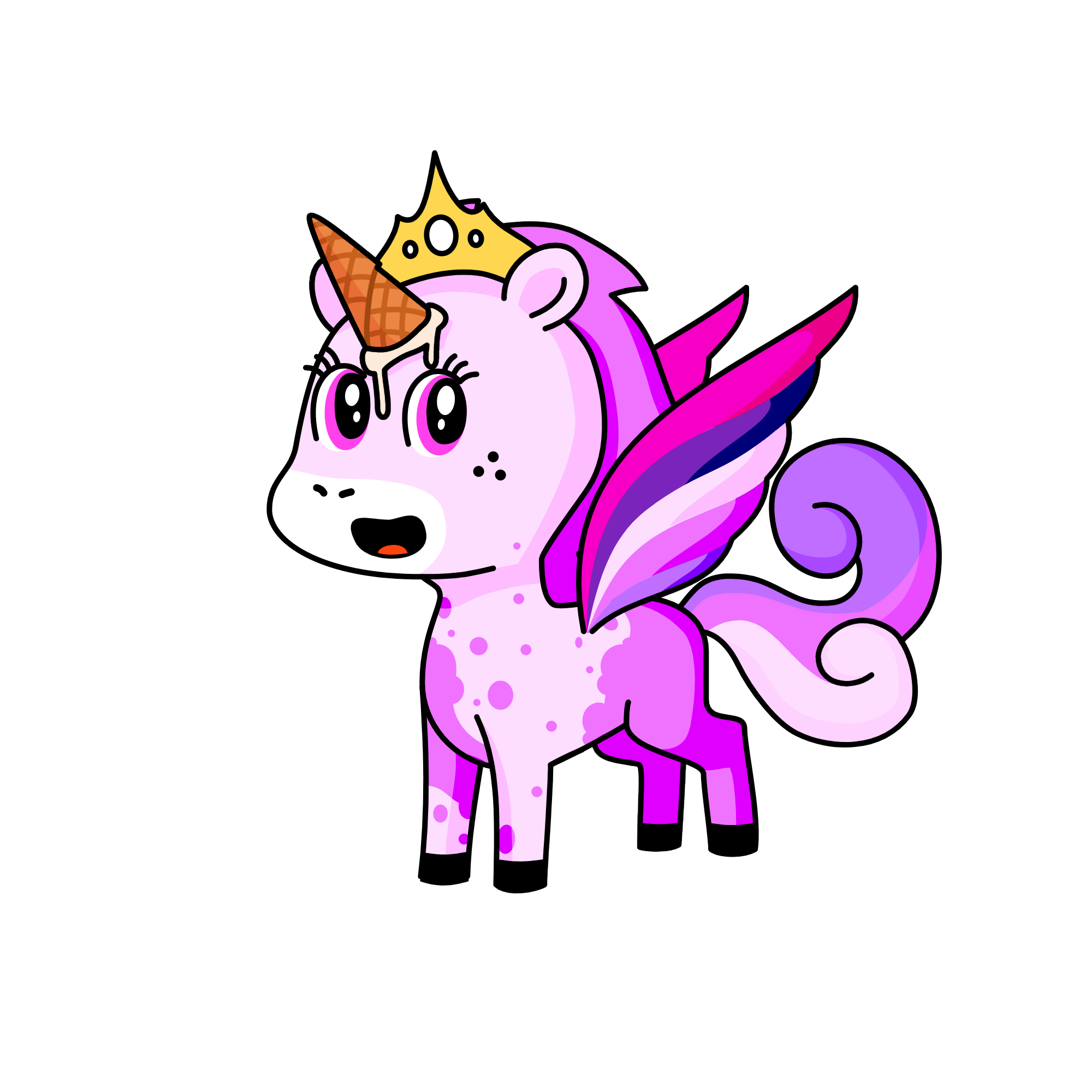 Ice cream queen, the unicorn