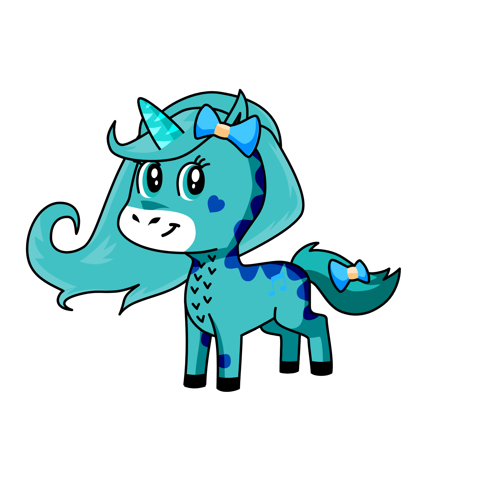 Snow, the unicorn