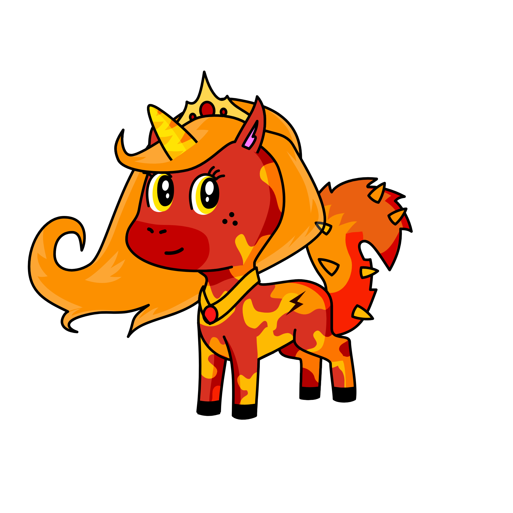 Fire, the unicorn