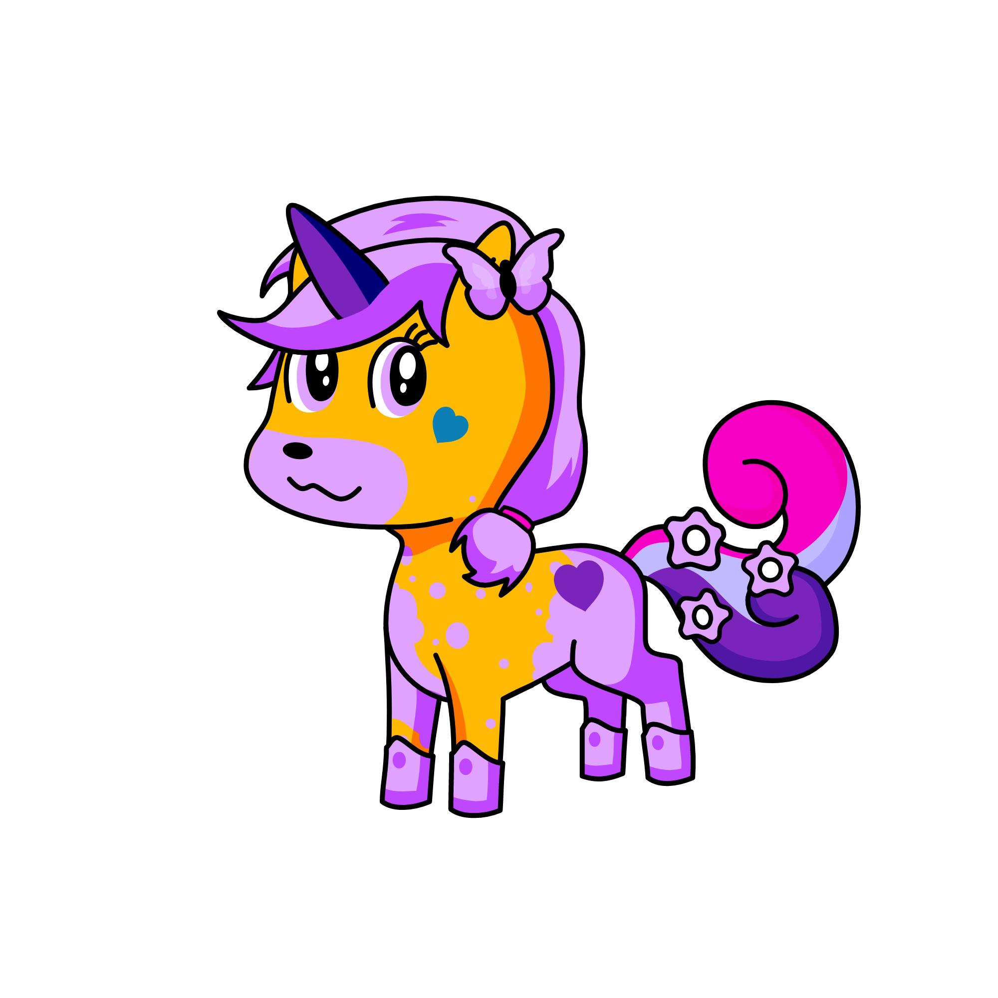 Lavender, the unicorn
