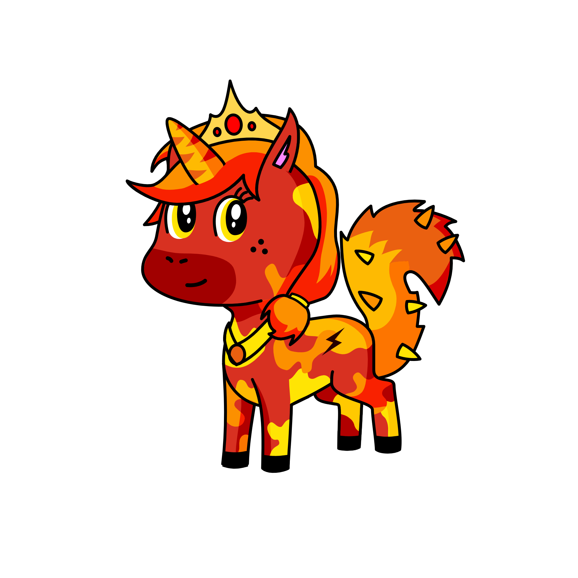 Fire, the unicorn