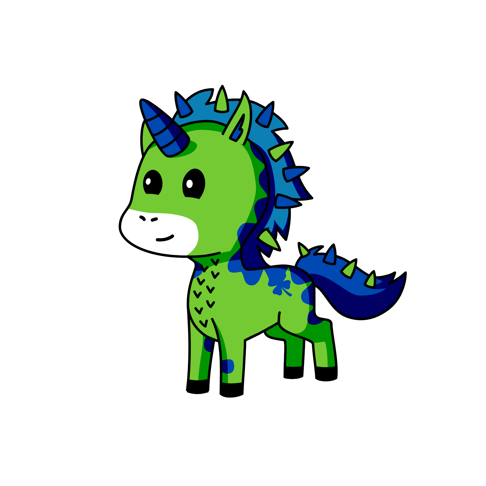dragon, the unicorn