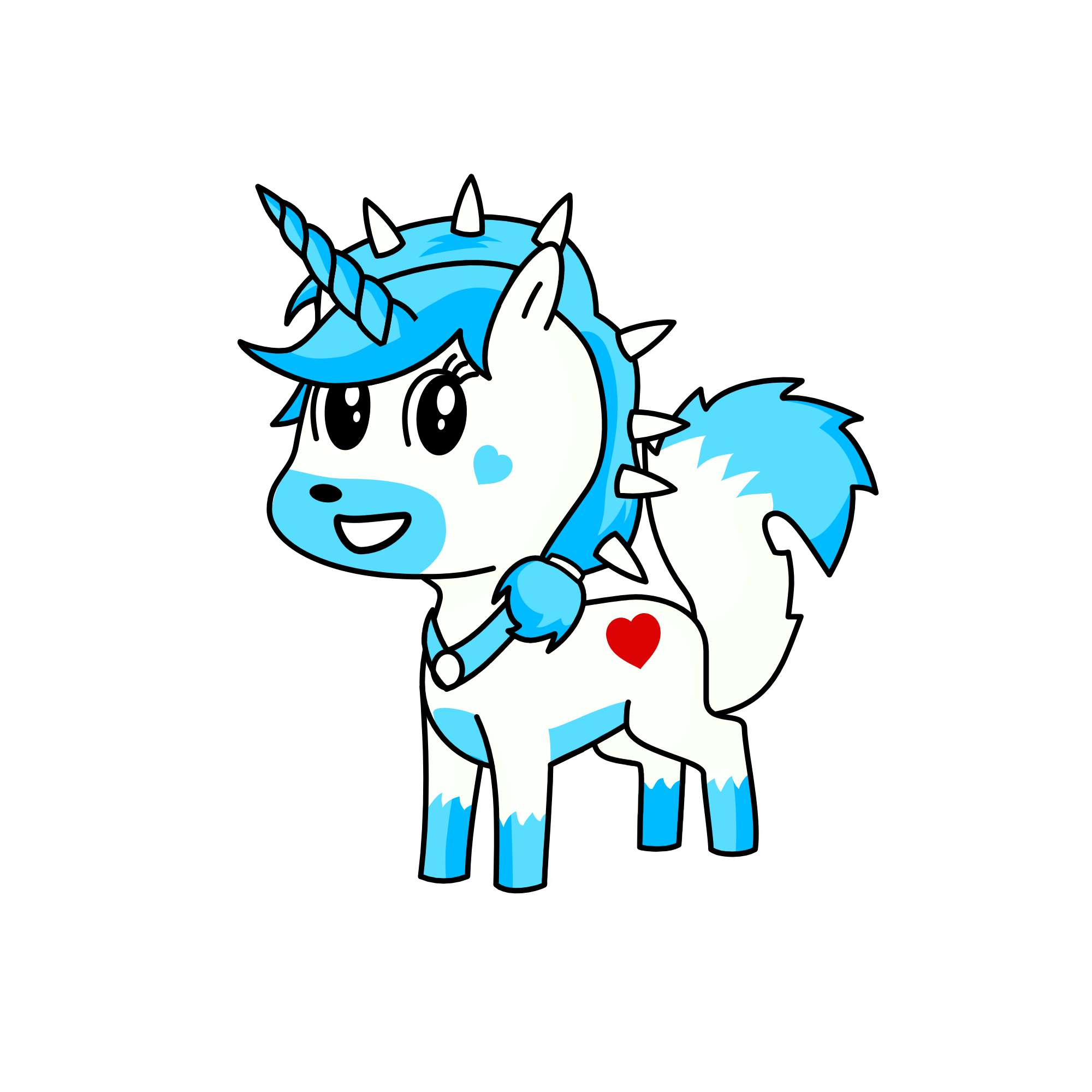 snowy , the unicorn
