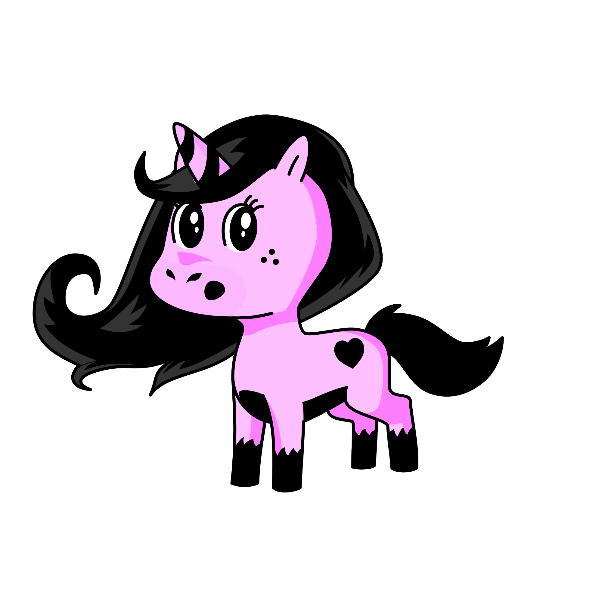 black pink, the unicorn