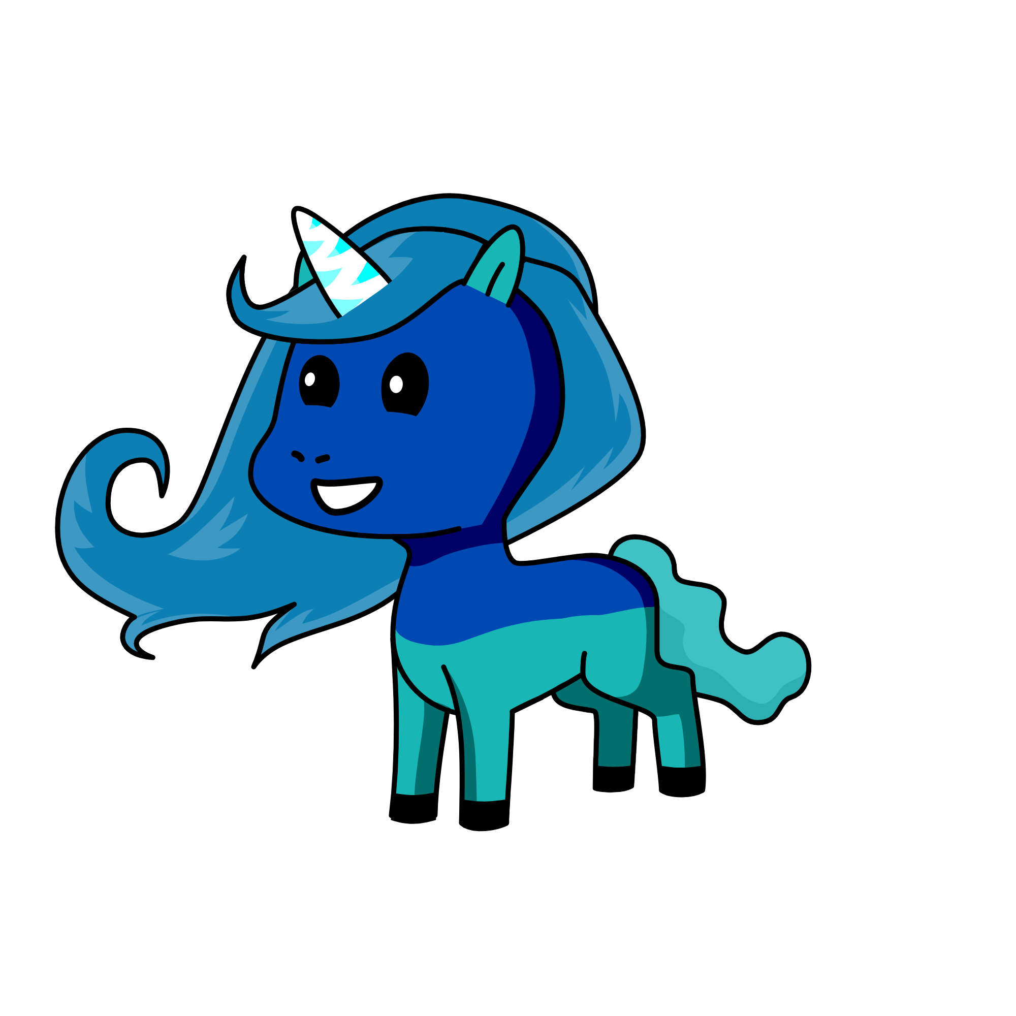 bluela cron, the unicorn