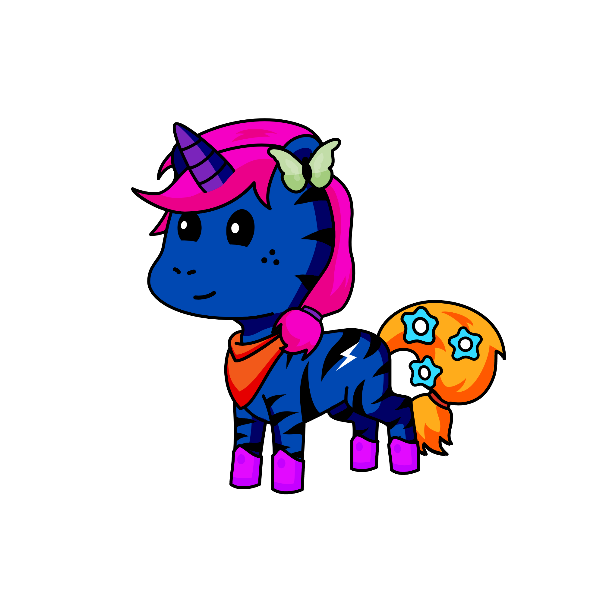 tiger flash, the unicorn