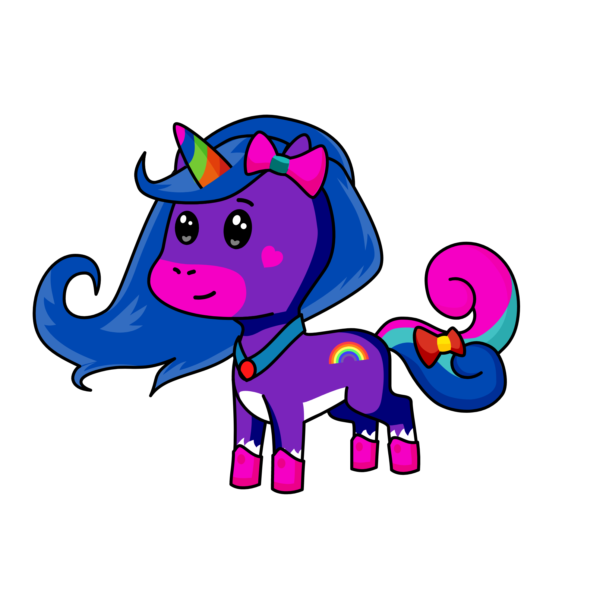 meow girl, the unicorn