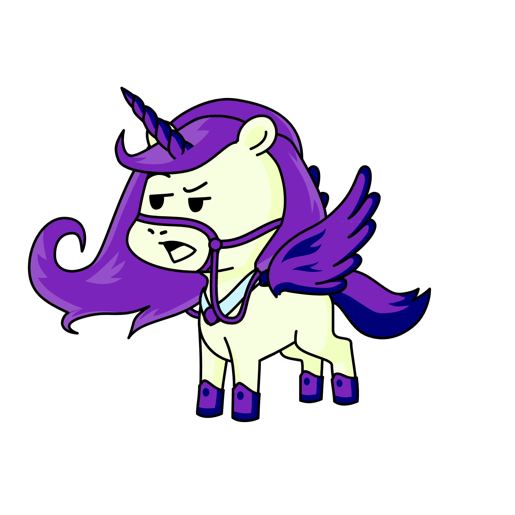 Raven, the unicorn